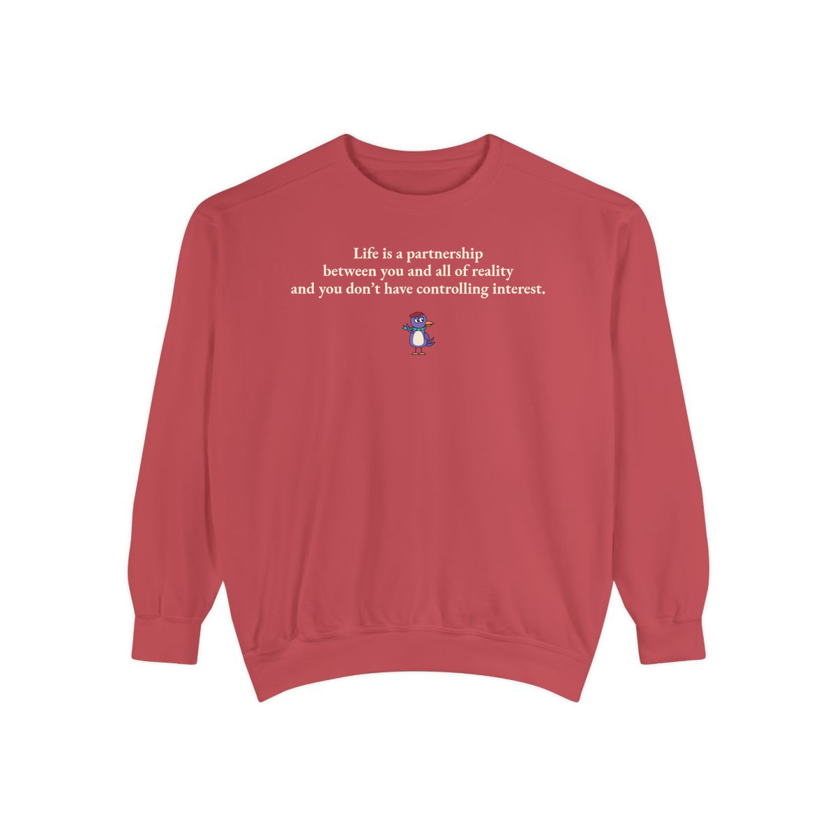 Comfort Colors sweatshirt, Crimson