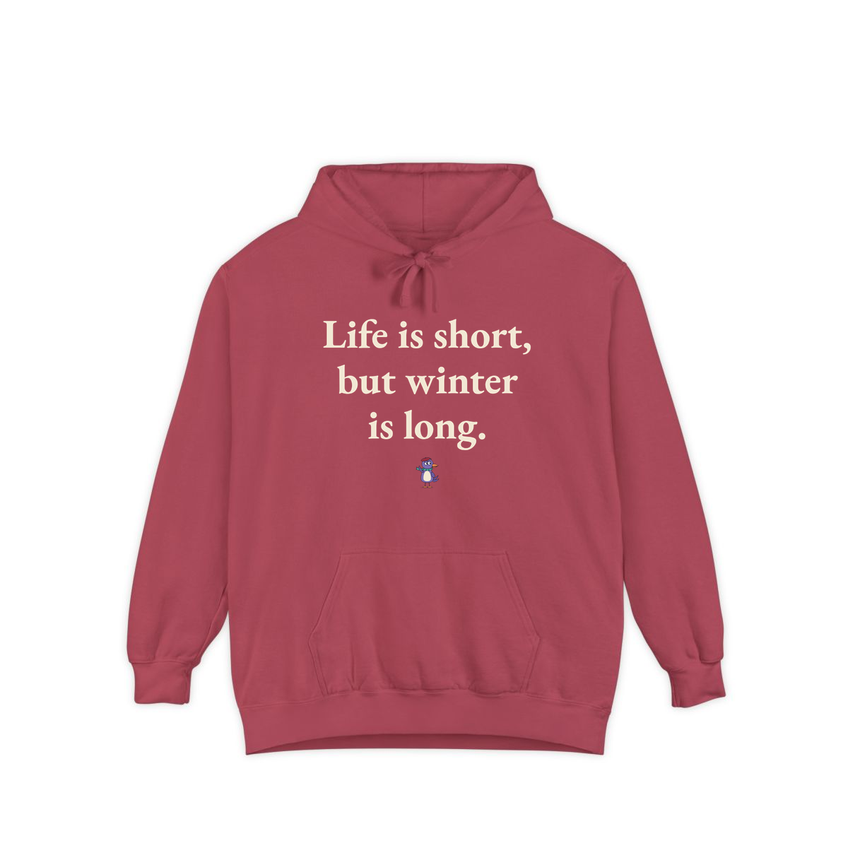 Comfort Colors hoodie, Crimson