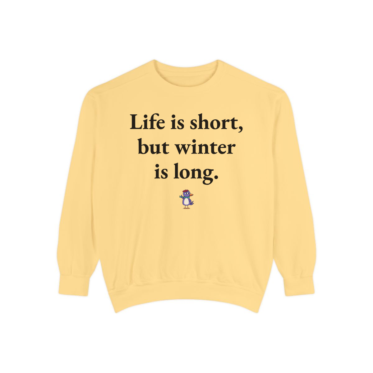 Comfort Colors sweatshirt, Butter
