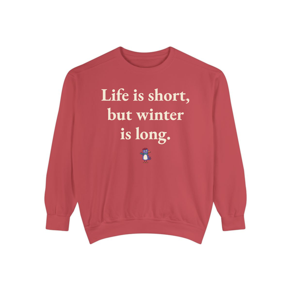 Comfort Colors sweatshirt, Crimson