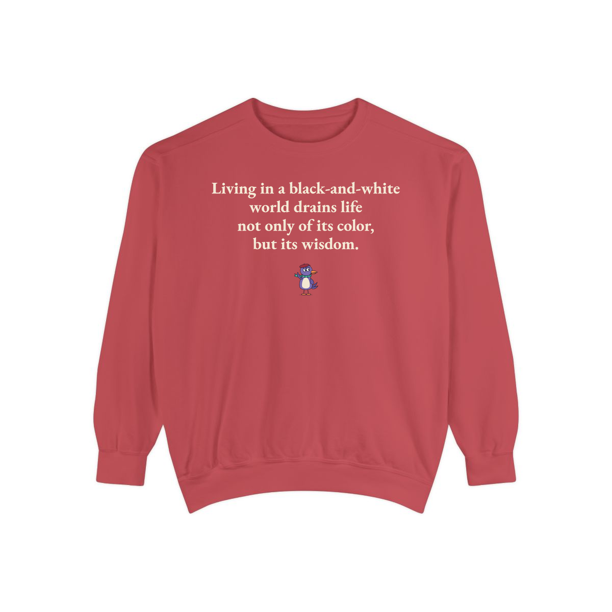 Comfort Colors sweatshirt, Crimson
