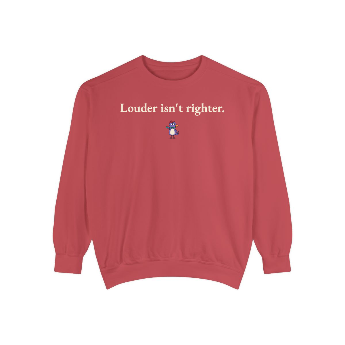 Comfort Colors sweatshirt, Crimson