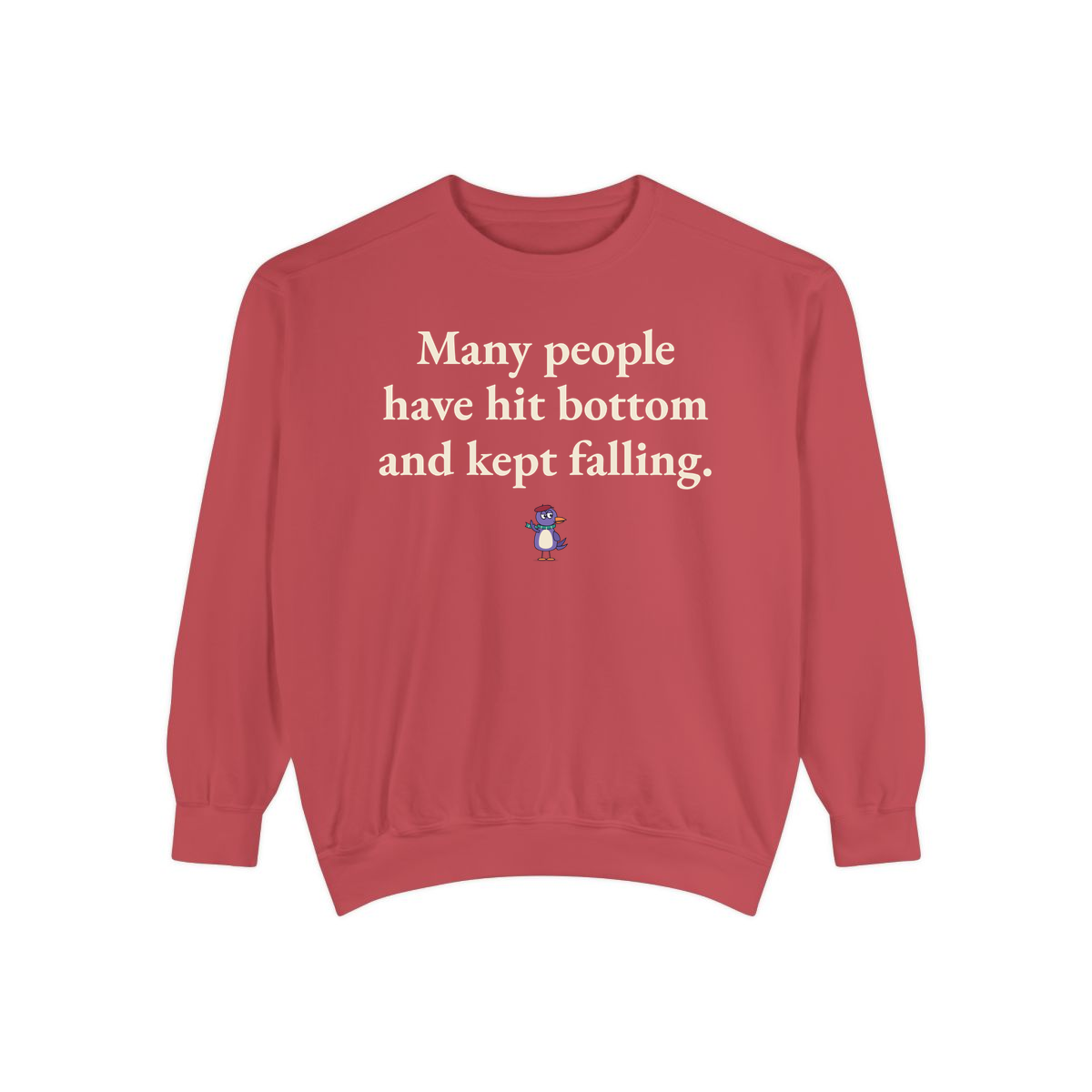 Comfort Colors sweatshirt, Crimson