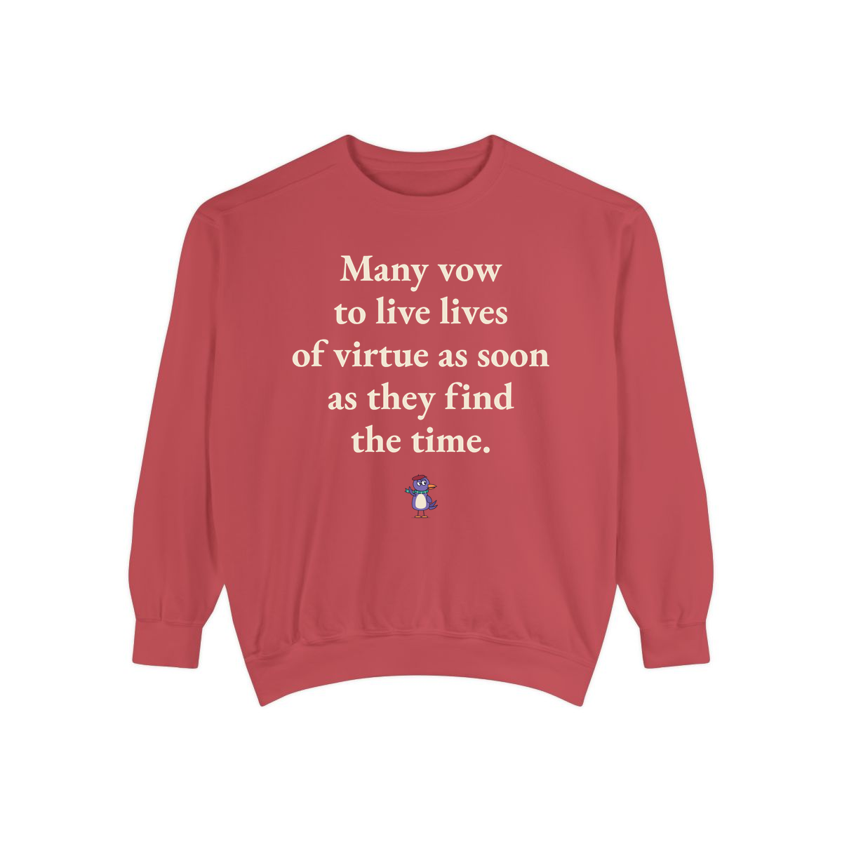Comfort Colors sweatshirt, Crimson