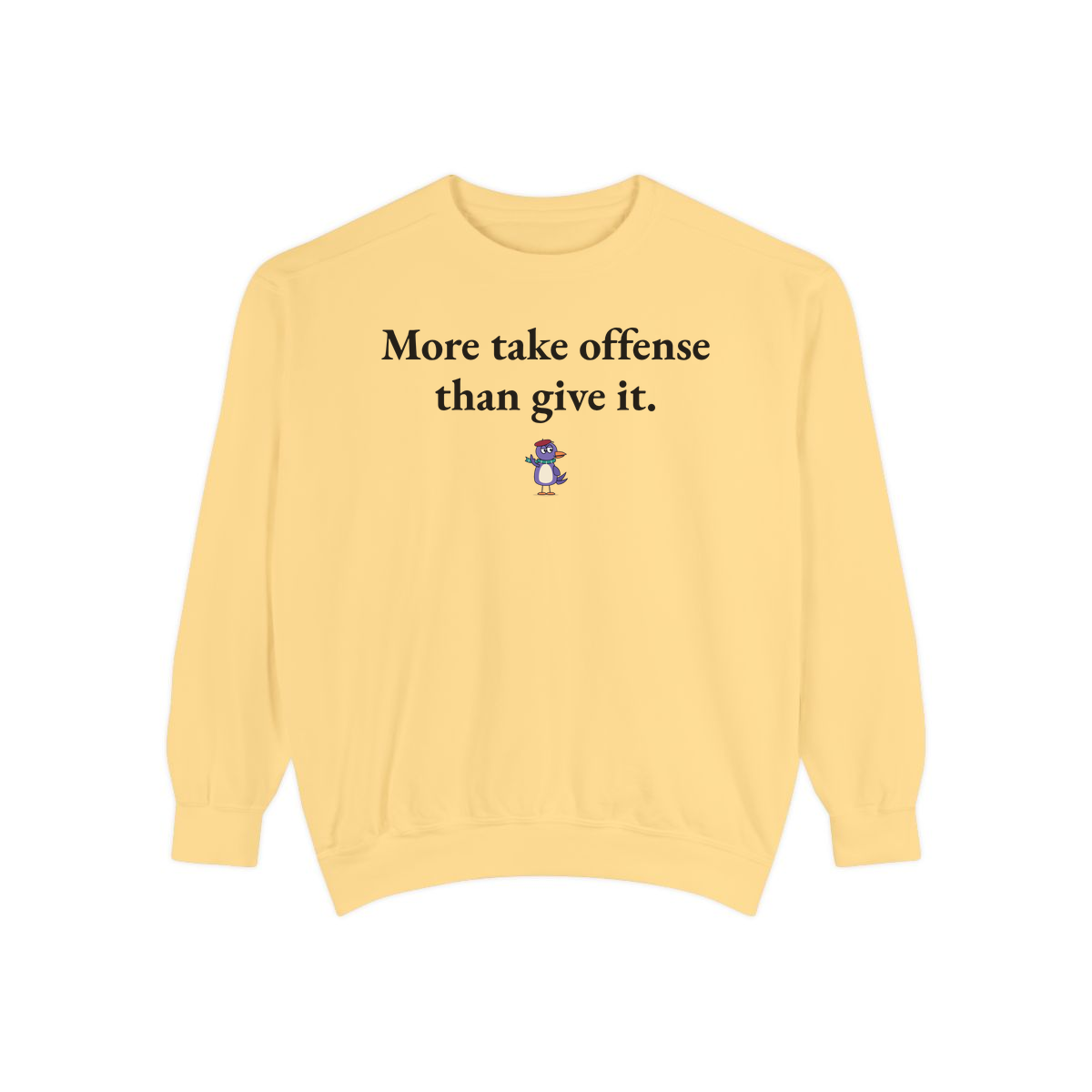 Comfort Colors sweatshirt, Butter