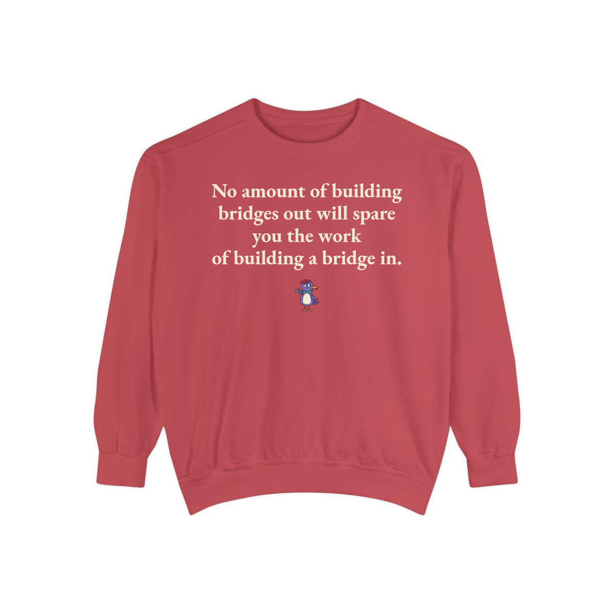 Comfort Colors sweatshirt, Crimson