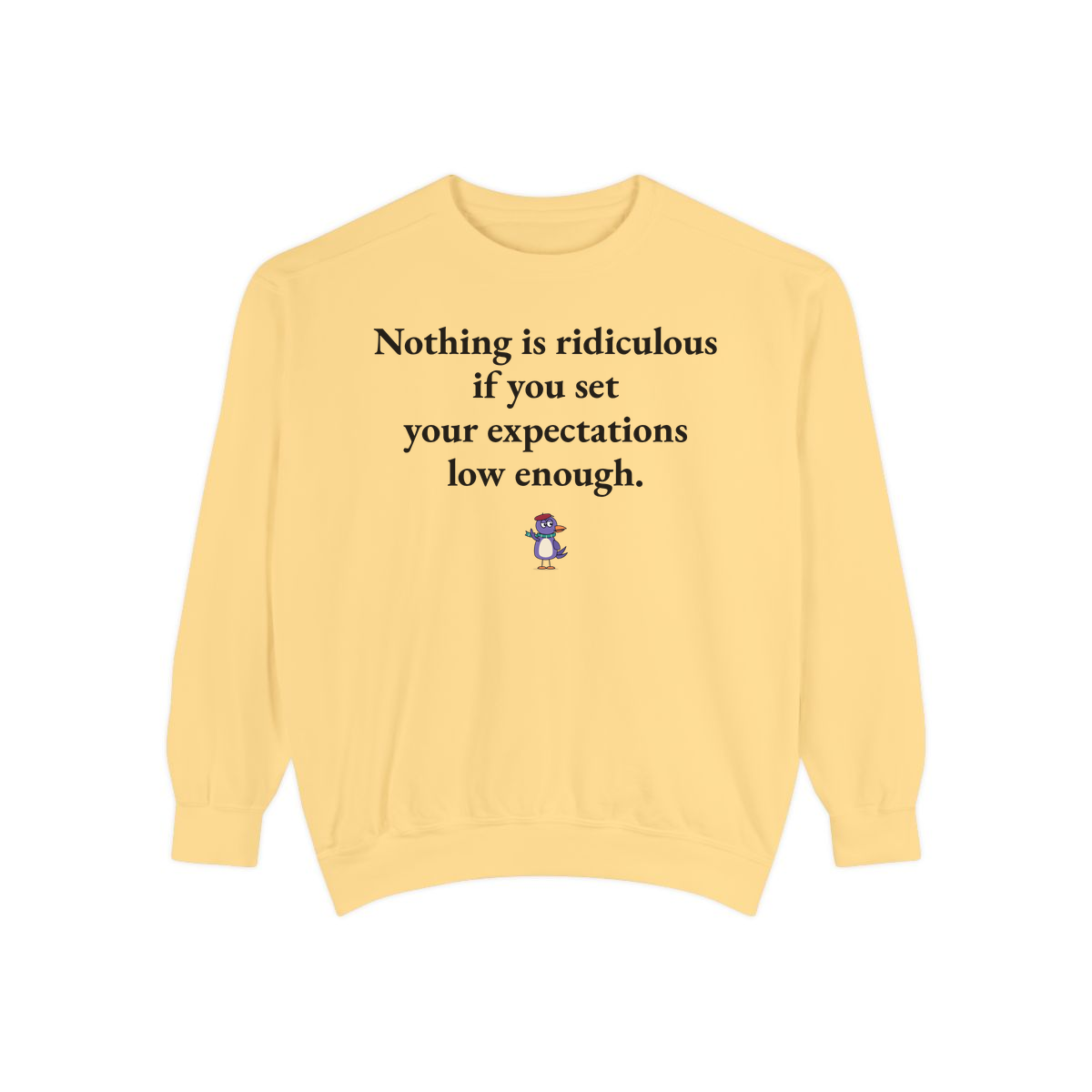 Comfort Colors sweatshirt, Butter