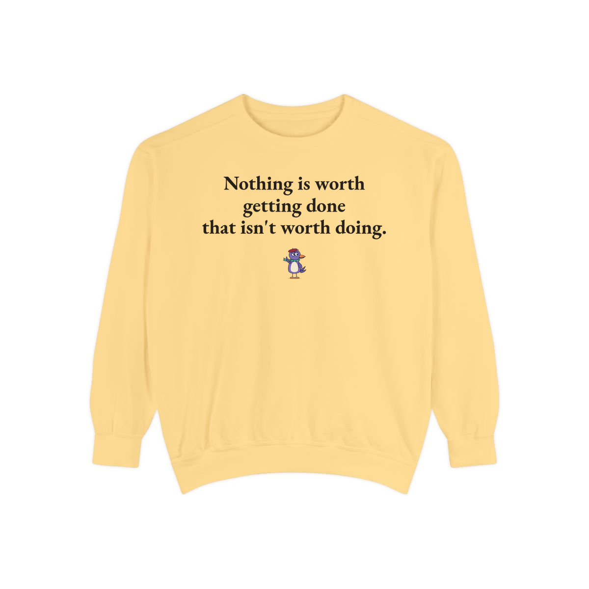 Comfort Colors sweatshirt, Butter
