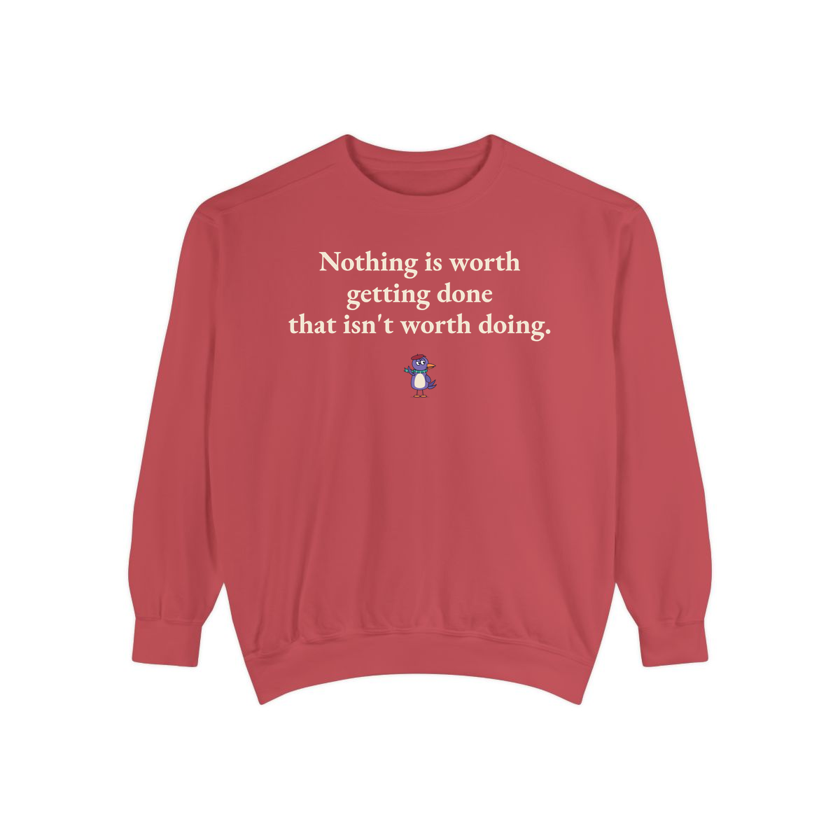Comfort Colors sweatshirt, Crimson