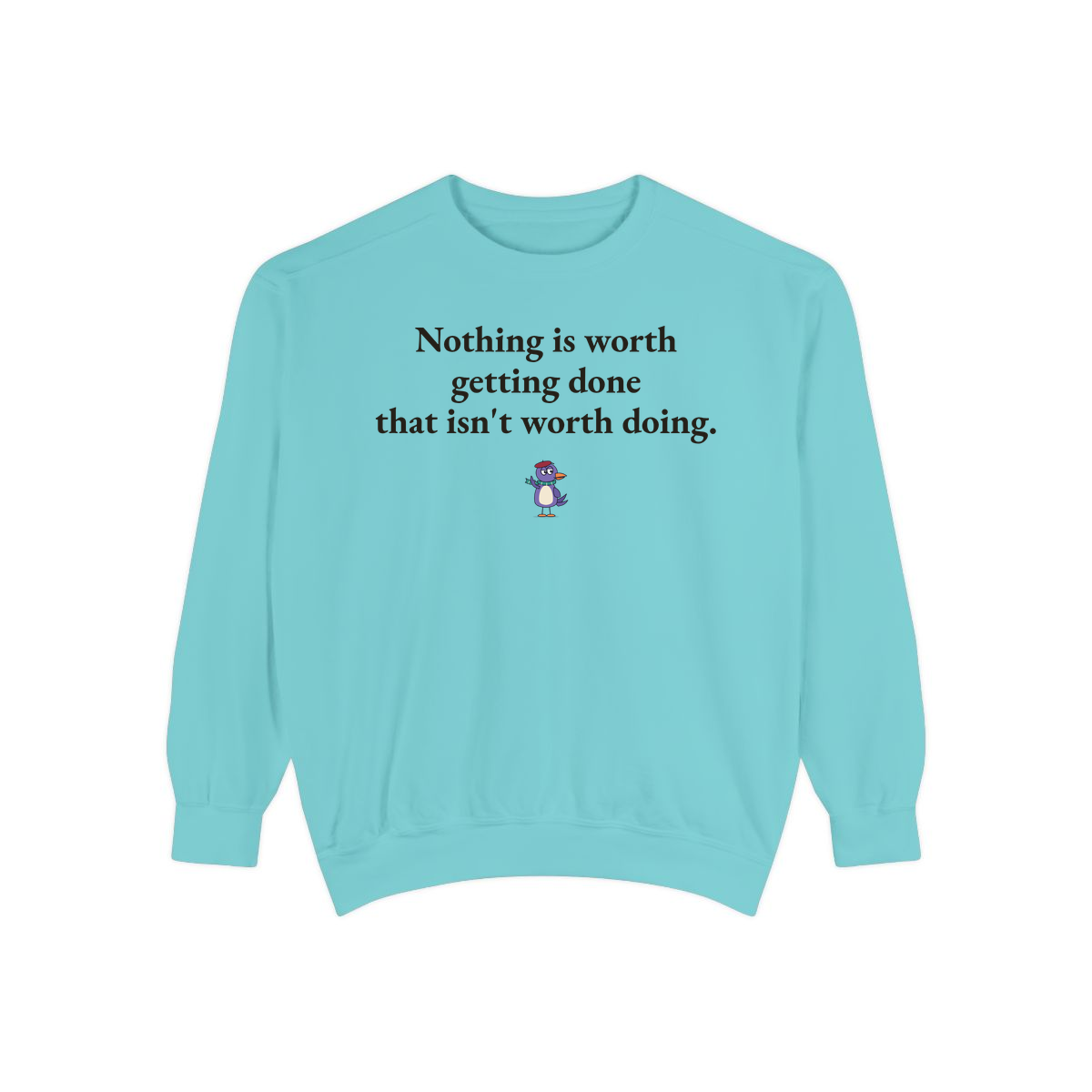 Comfort Colors sweatshirt, Chalky Mint