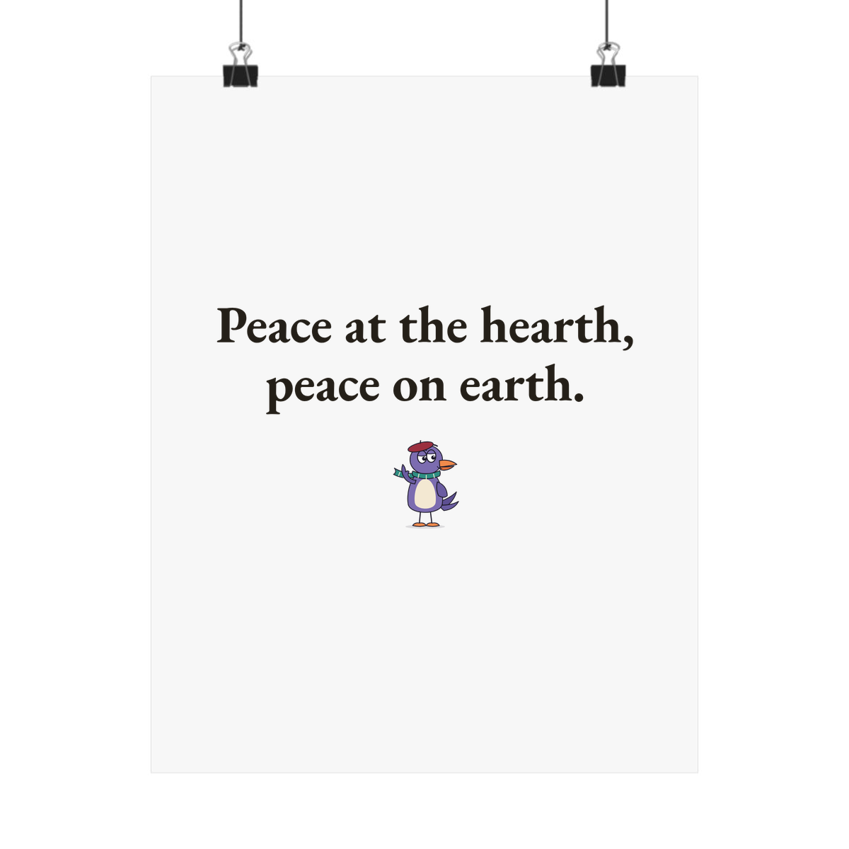 Matte poster