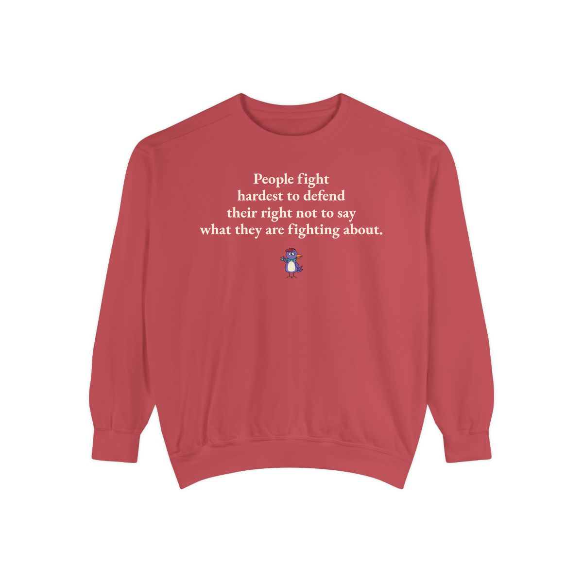 Comfort Colors sweatshirt, Crimson