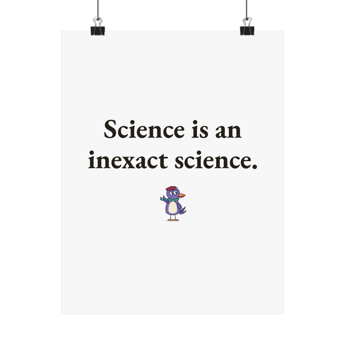 Matte poster