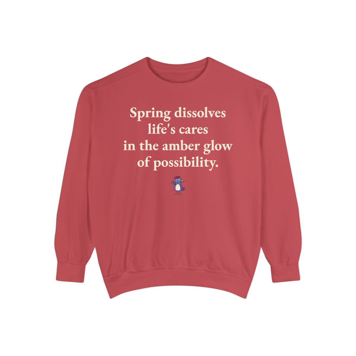 Comfort Colors sweatshirt, Crimson