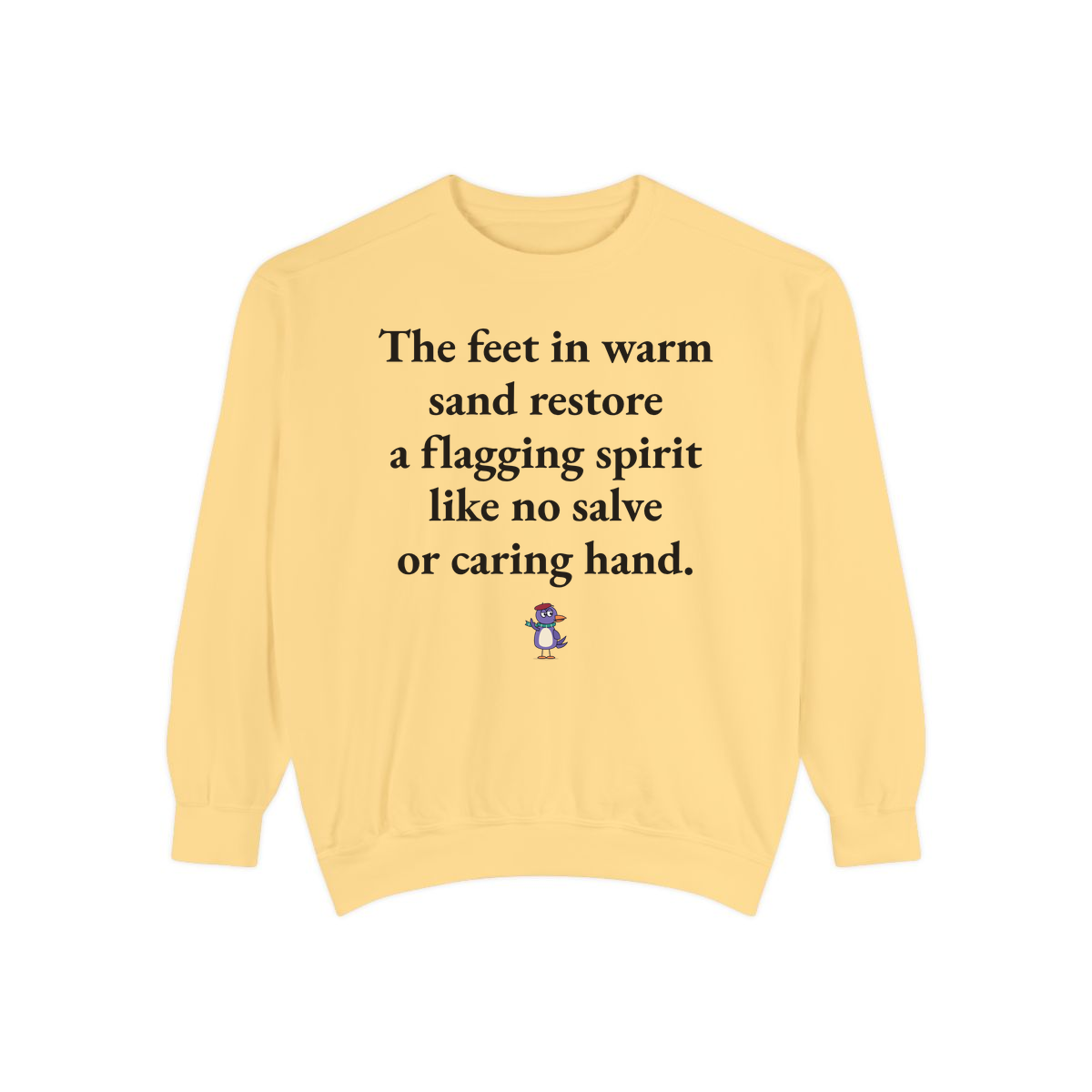 Comfort Colors sweatshirt, Butter