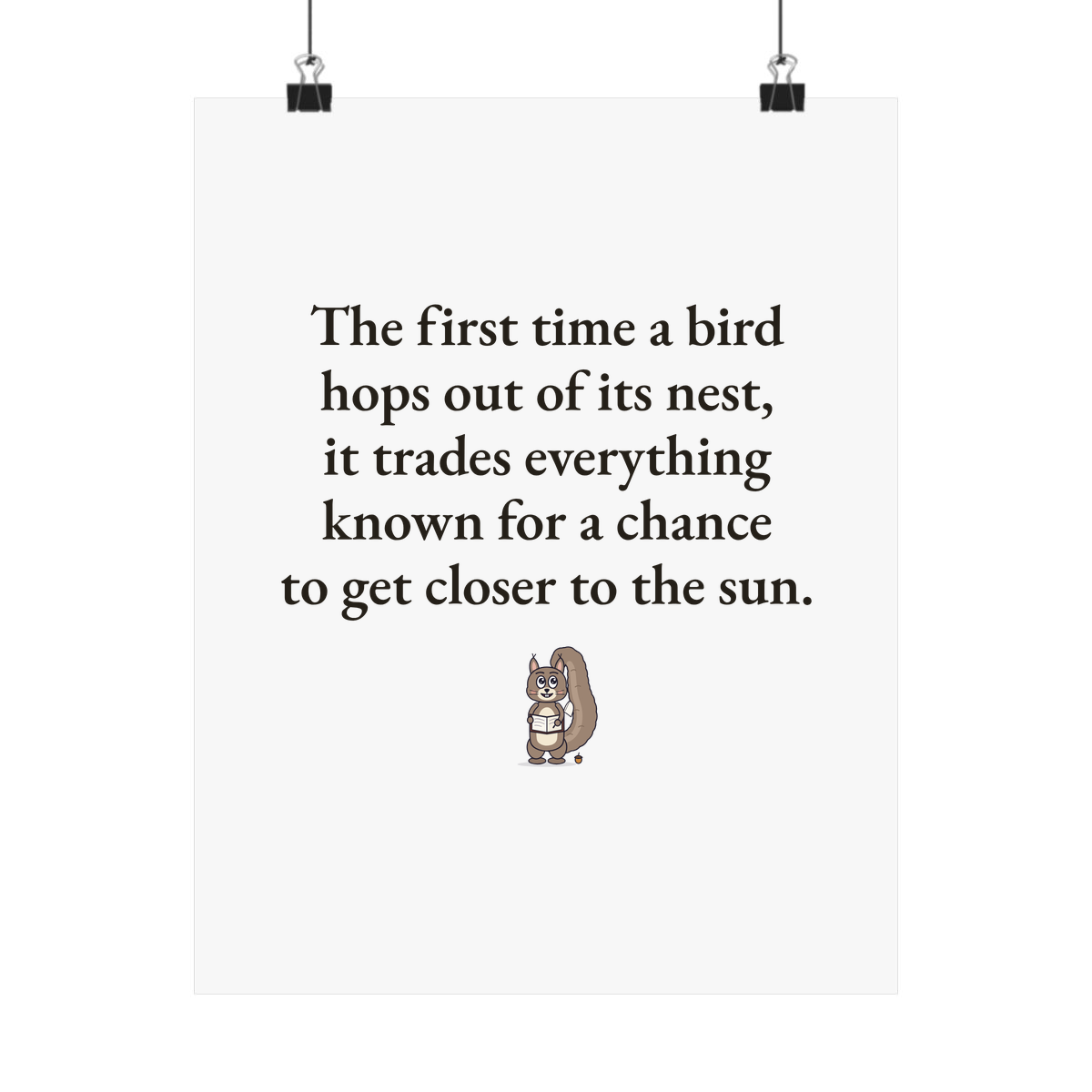 Matte poster