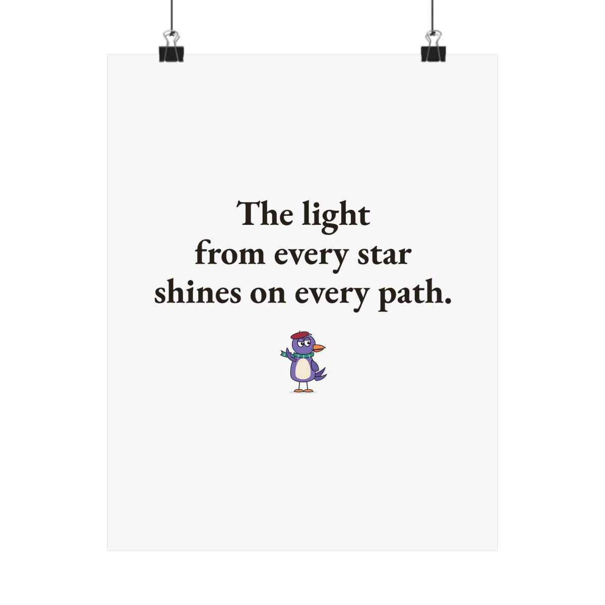Matte poster