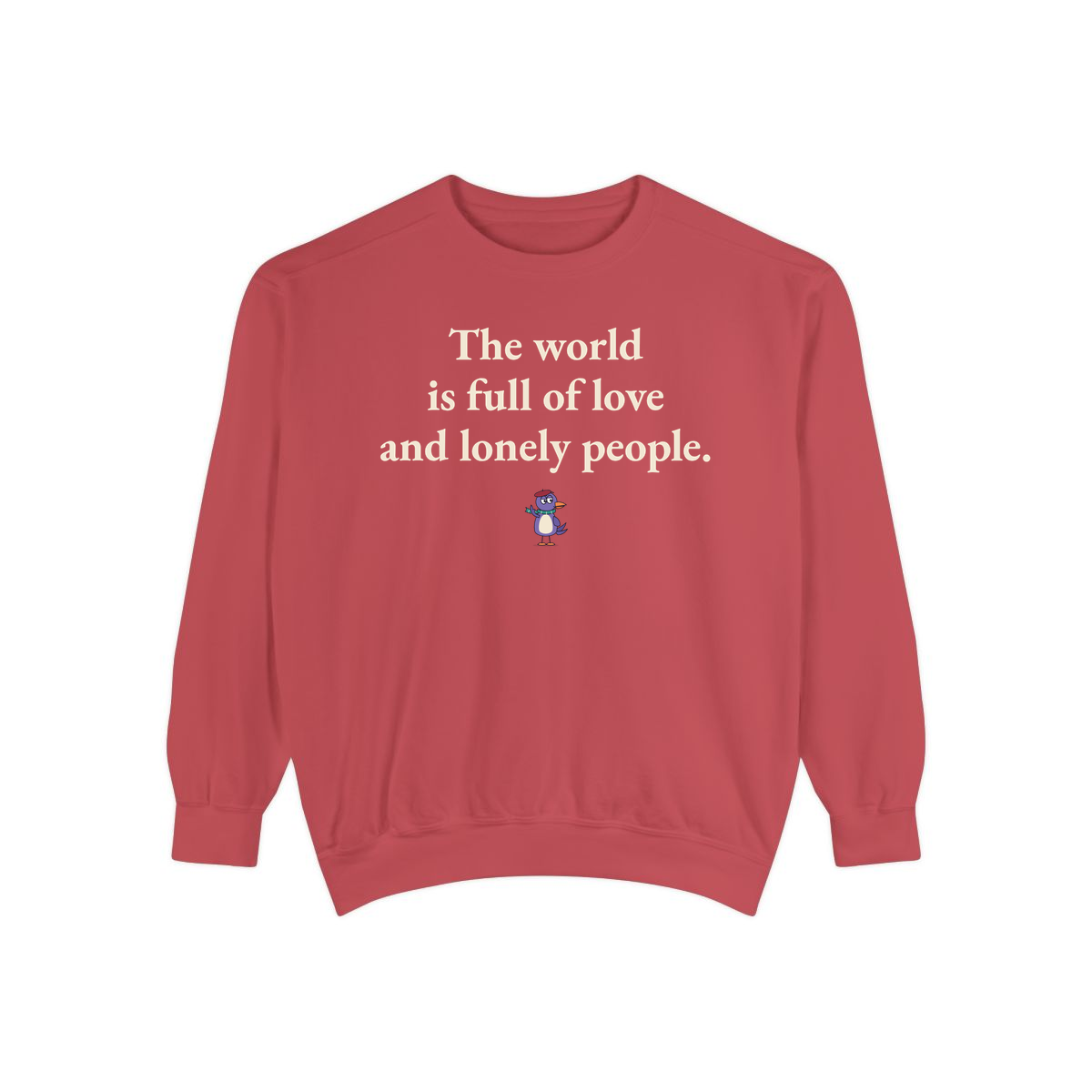 Comfort Colors sweatshirt, Crimson