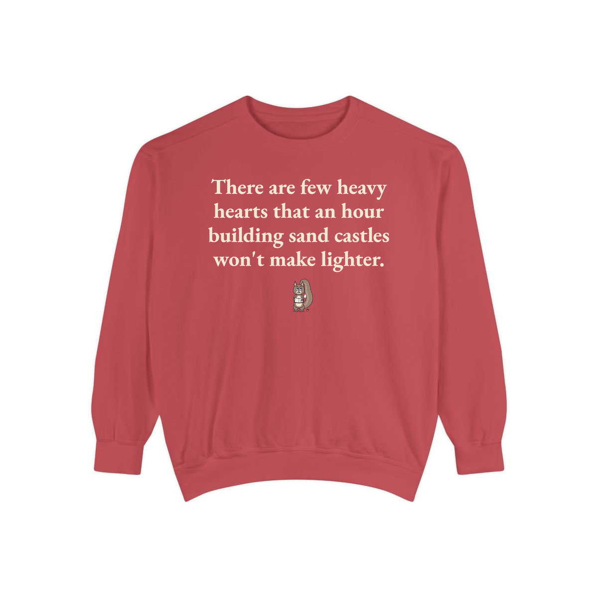 Comfort Colors sweatshirt, Crimson