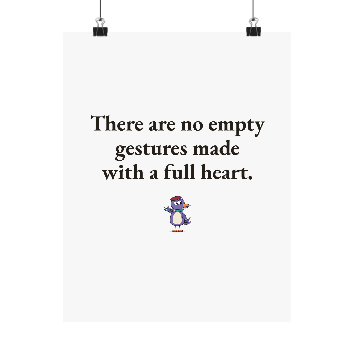 Matte poster
