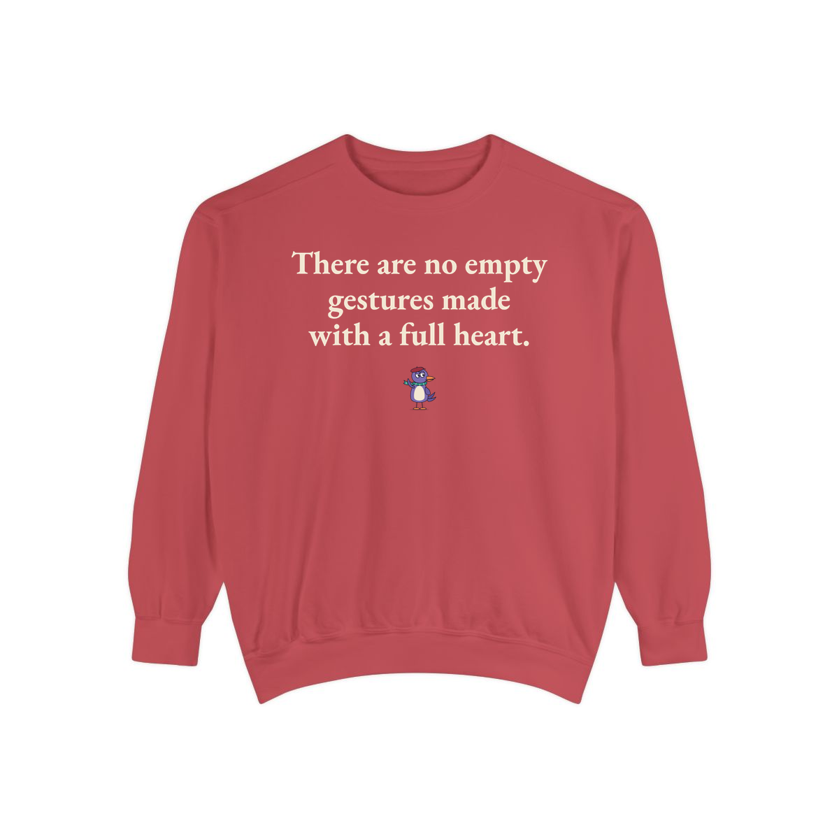 Comfort Colors sweatshirt, Crimson