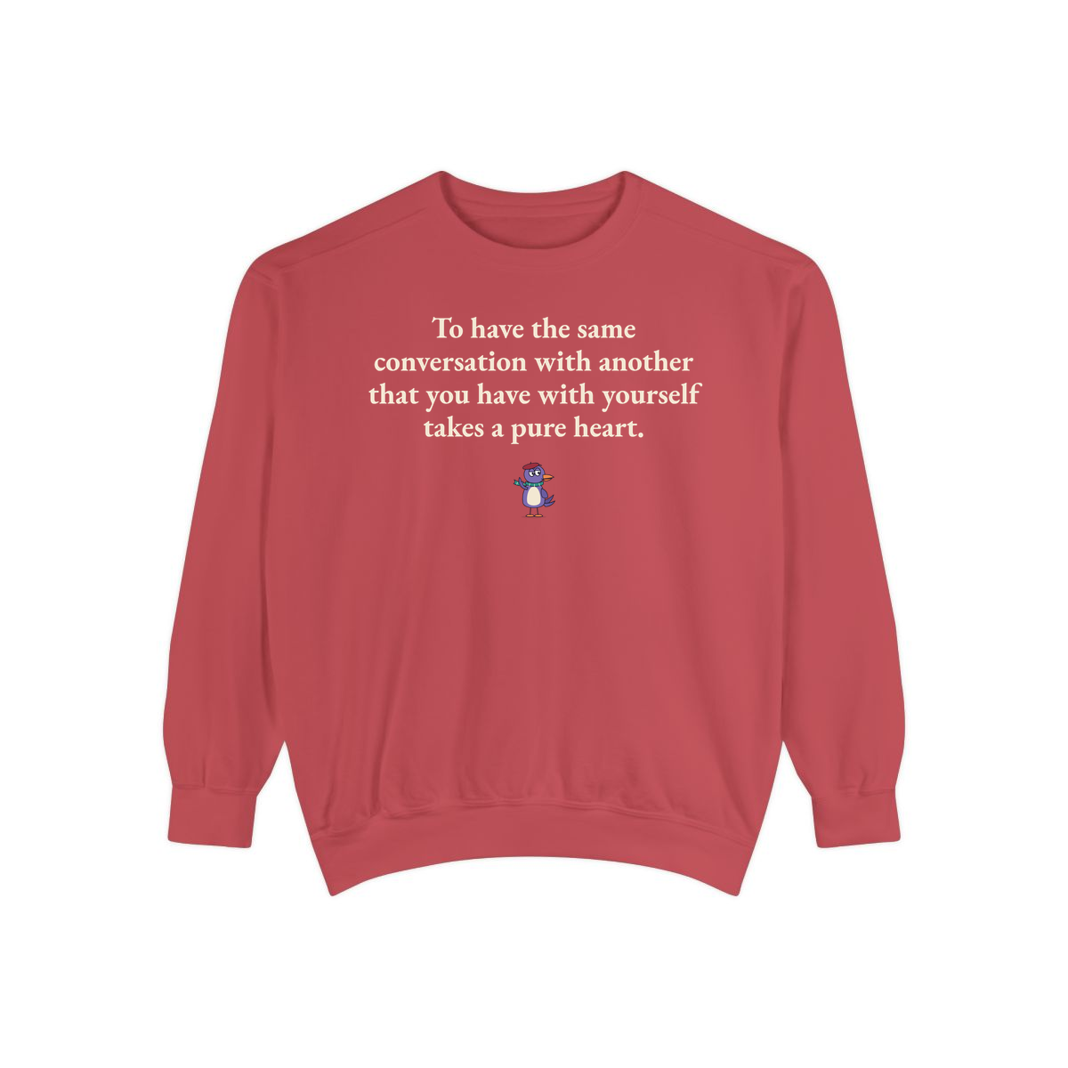 Comfort Colors sweatshirt, Crimson