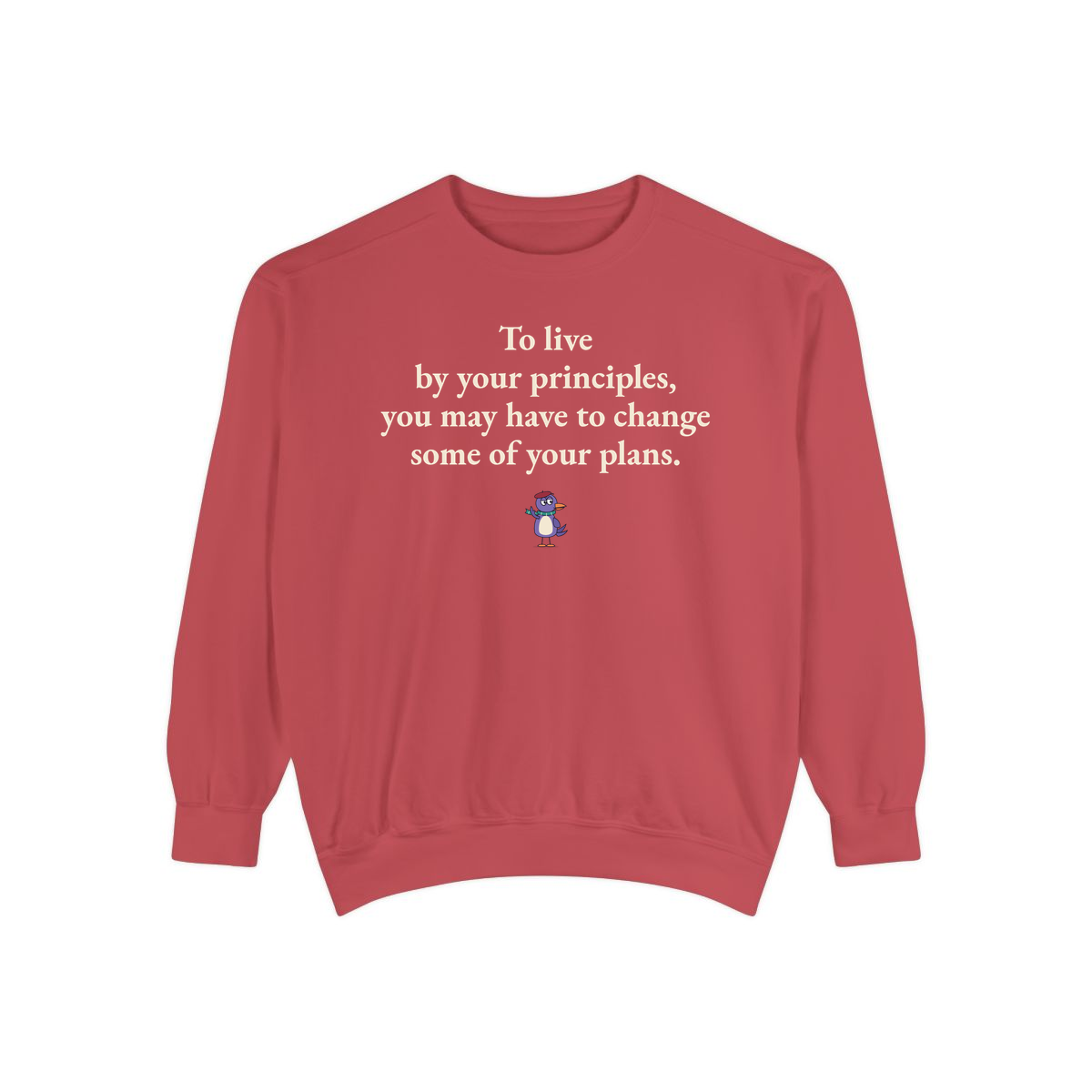 Comfort Colors sweatshirt, Crimson
