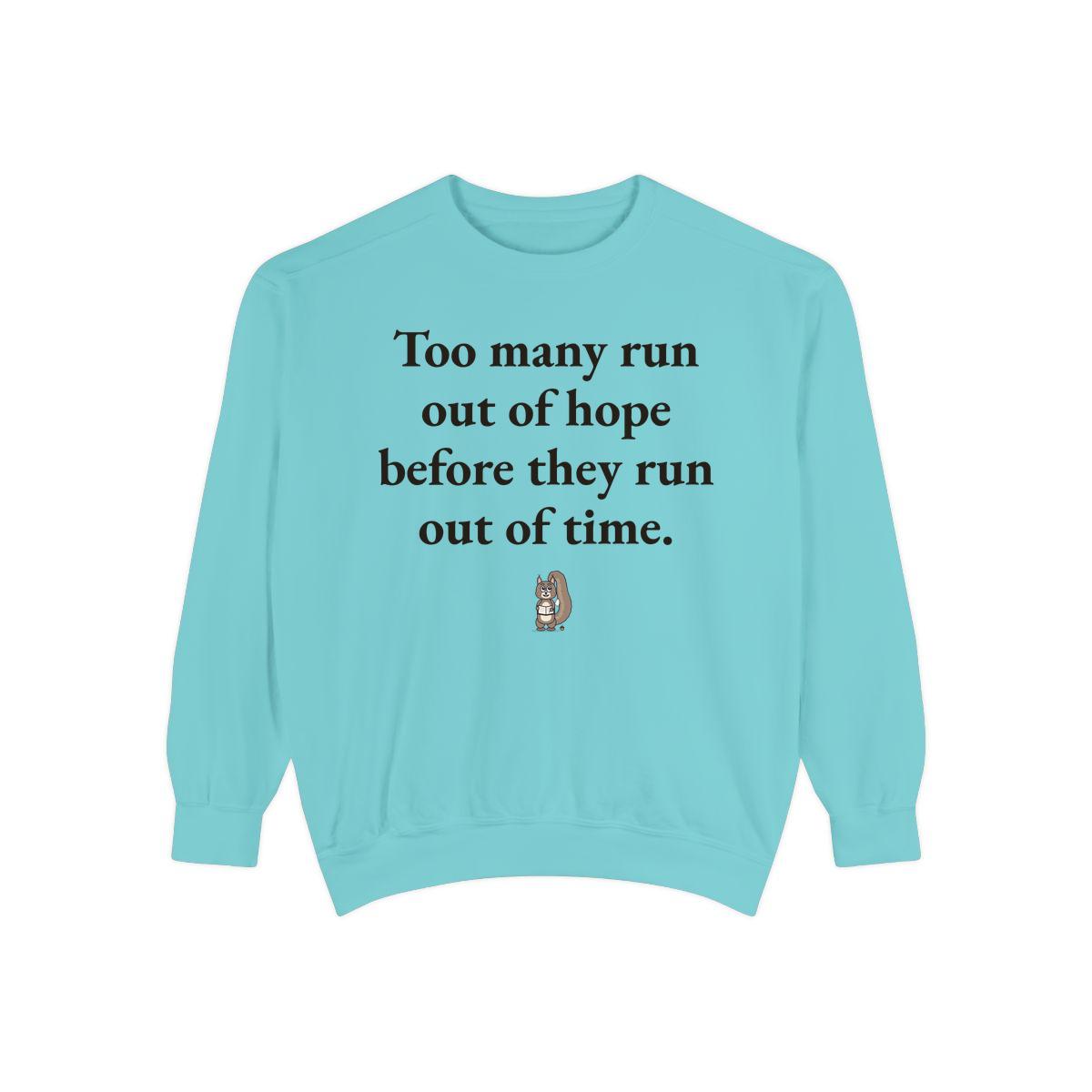 Comfort Colors sweatshirt, Chalky Mint