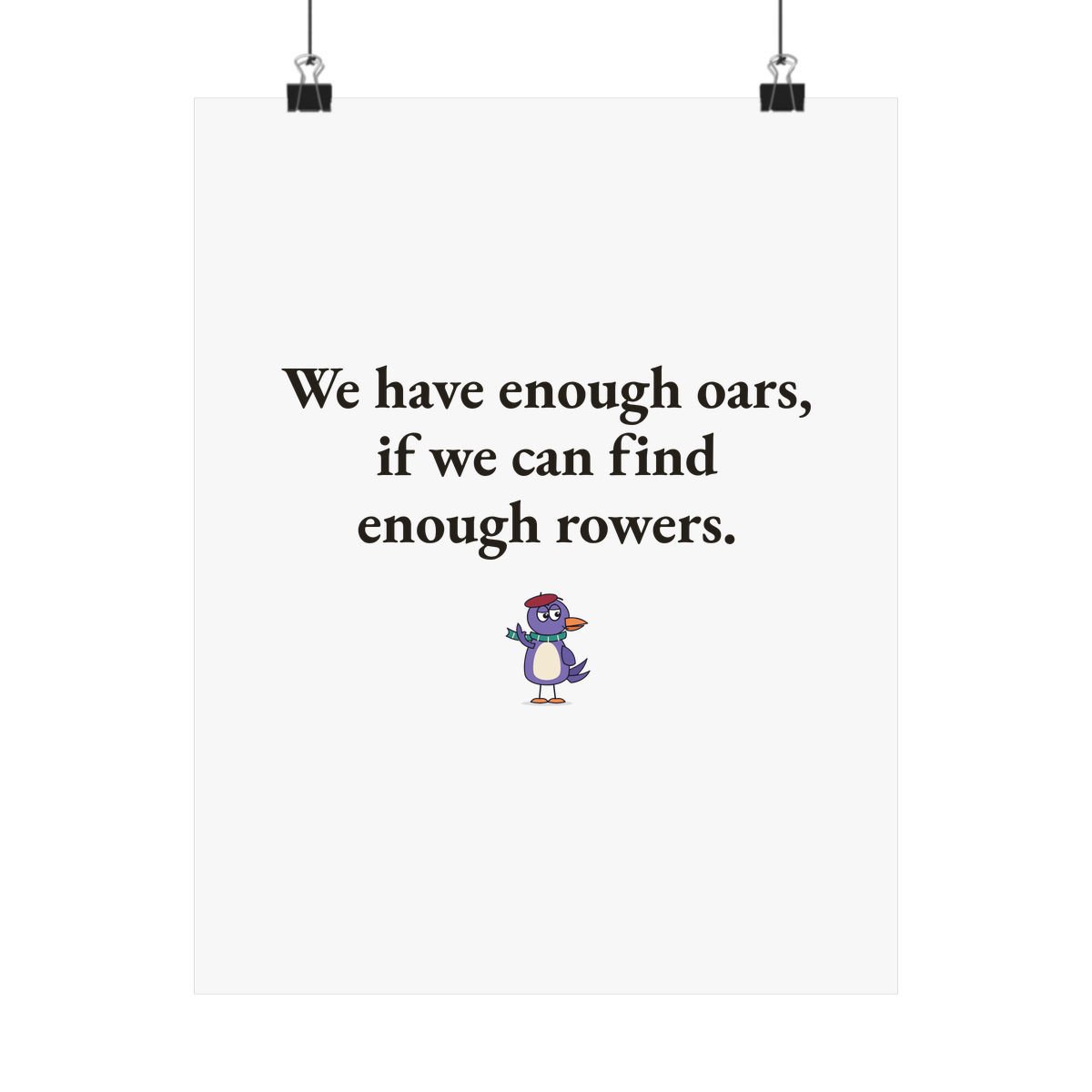 Matte poster