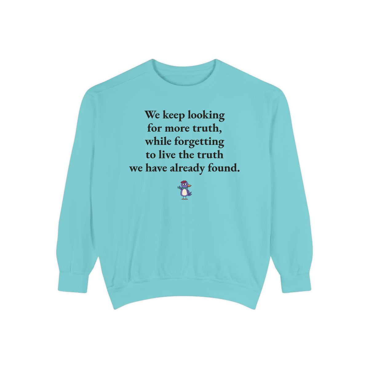 Comfort Colors sweatshirt, Chalky Mint