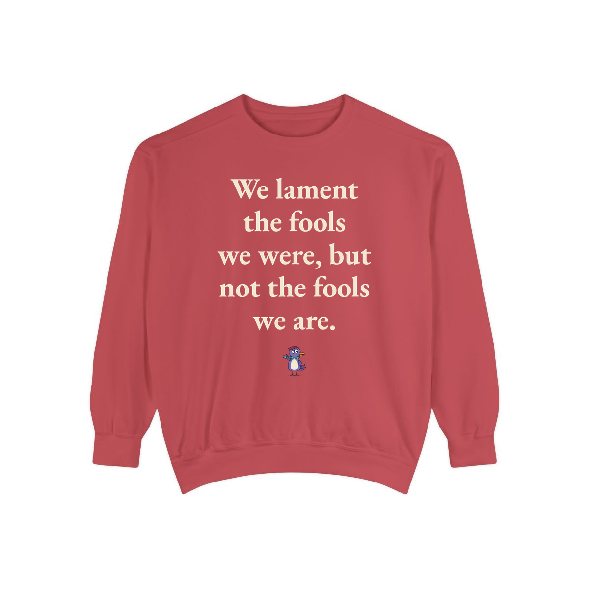 Comfort Colors sweatshirt, Crimson