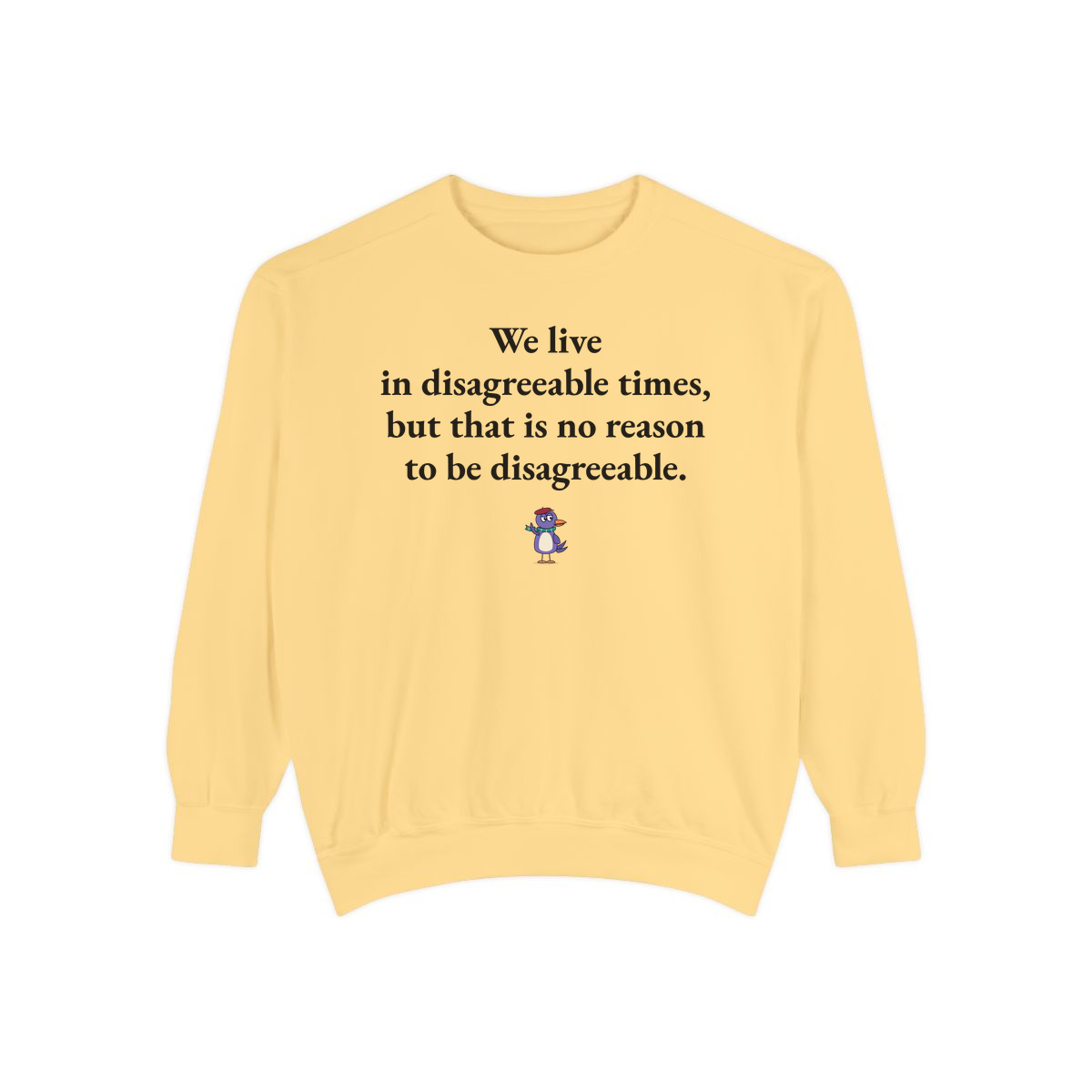 Comfort Colors sweatshirt, Butter