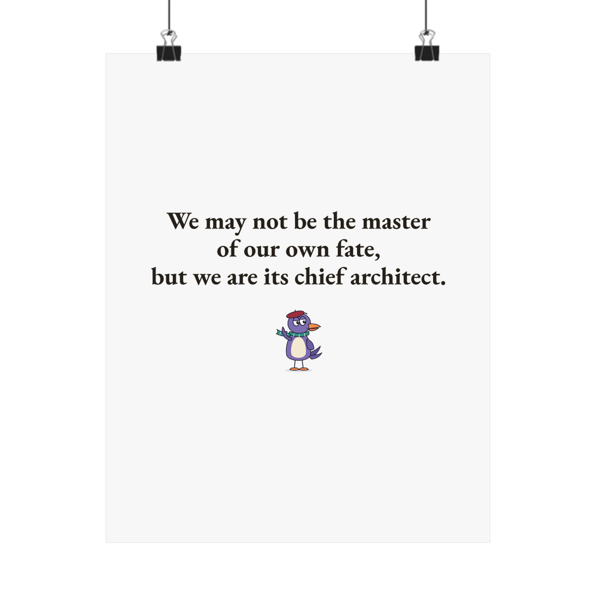 Matte poster