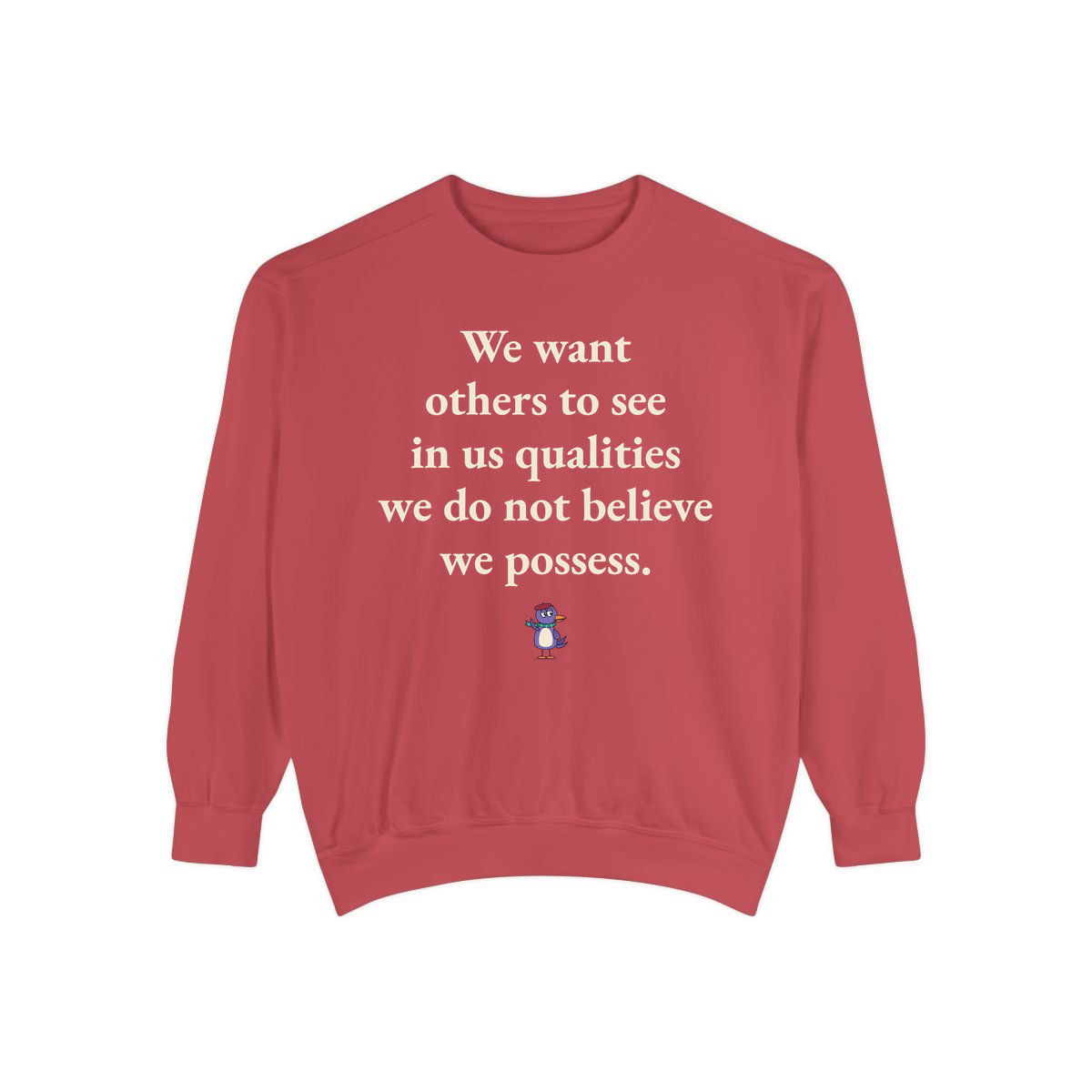 Comfort Colors sweatshirt, Crimson