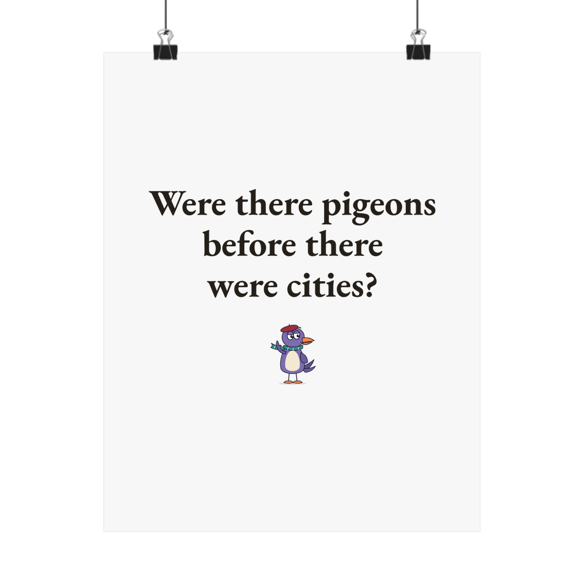 Matte poster
