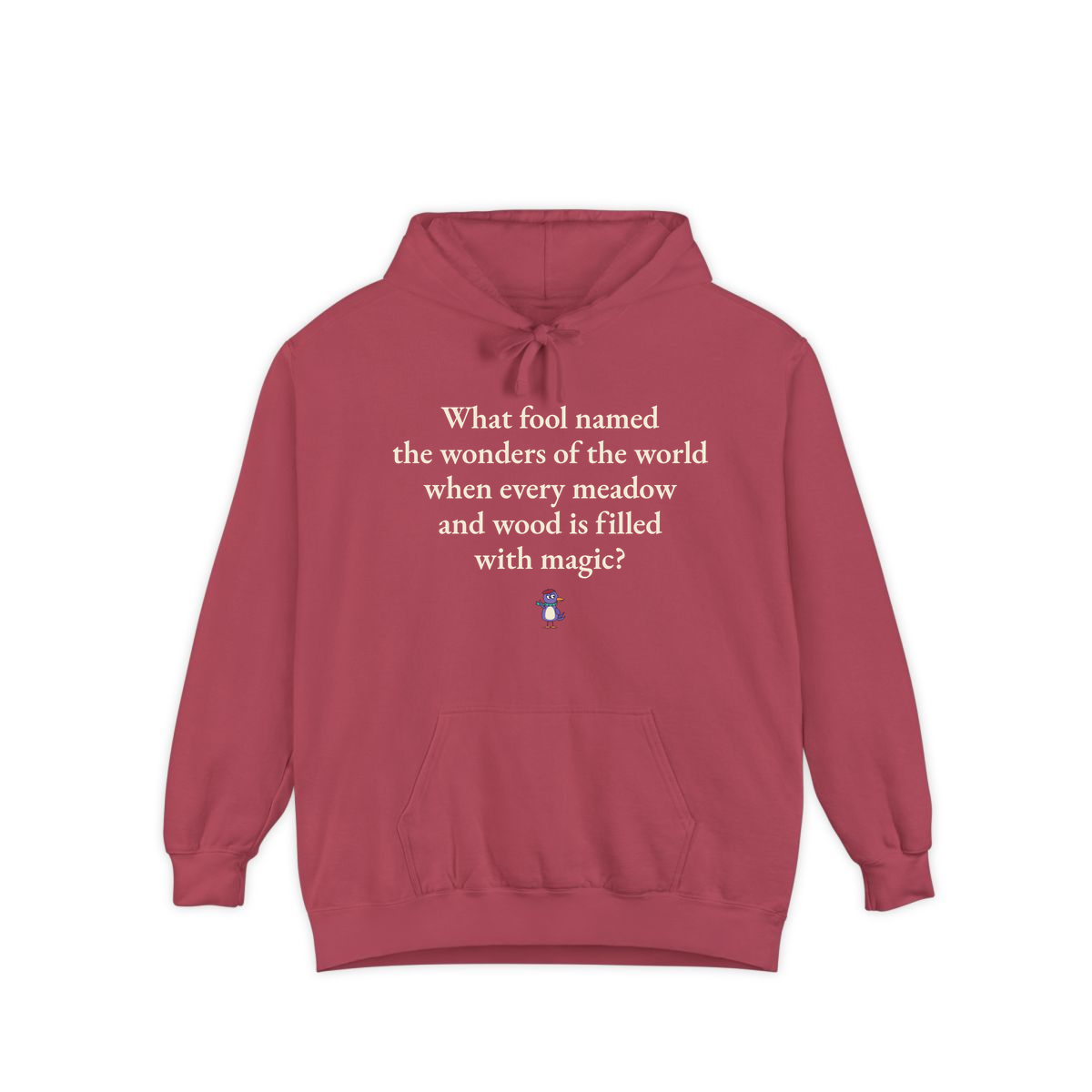 Comfort Colors hoodie, Crimson