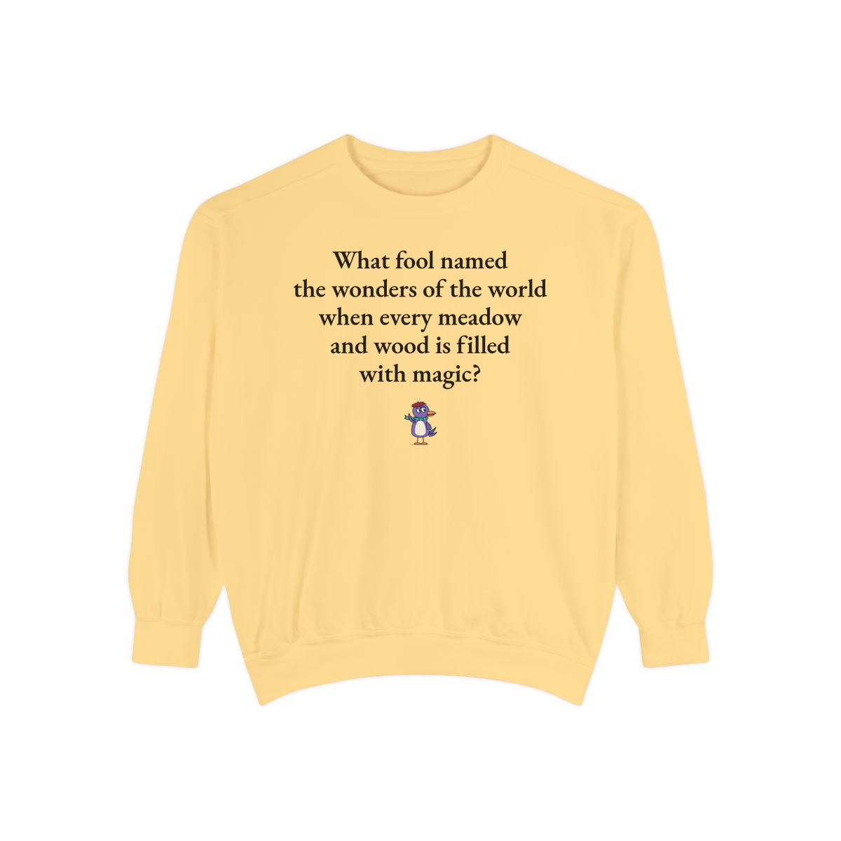 Comfort Colors sweatshirt, Butter