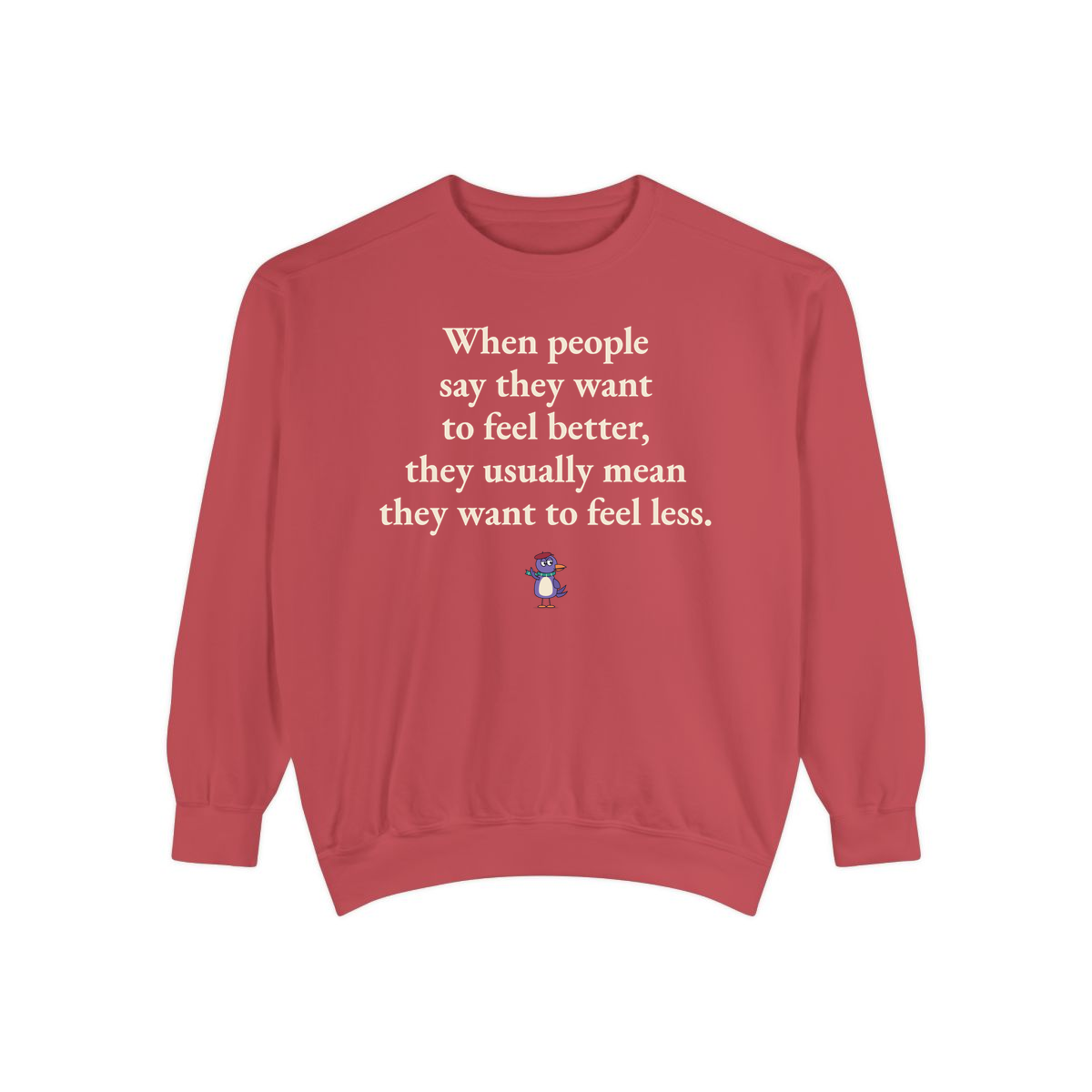 Comfort Colors sweatshirt, Crimson