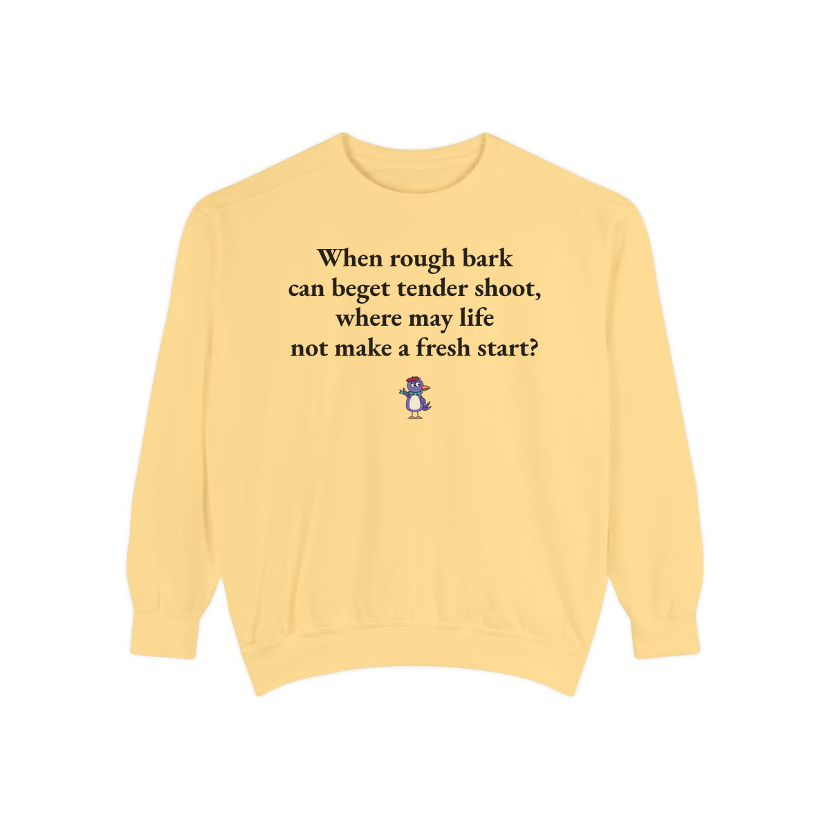 Comfort Colors sweatshirt, Butter