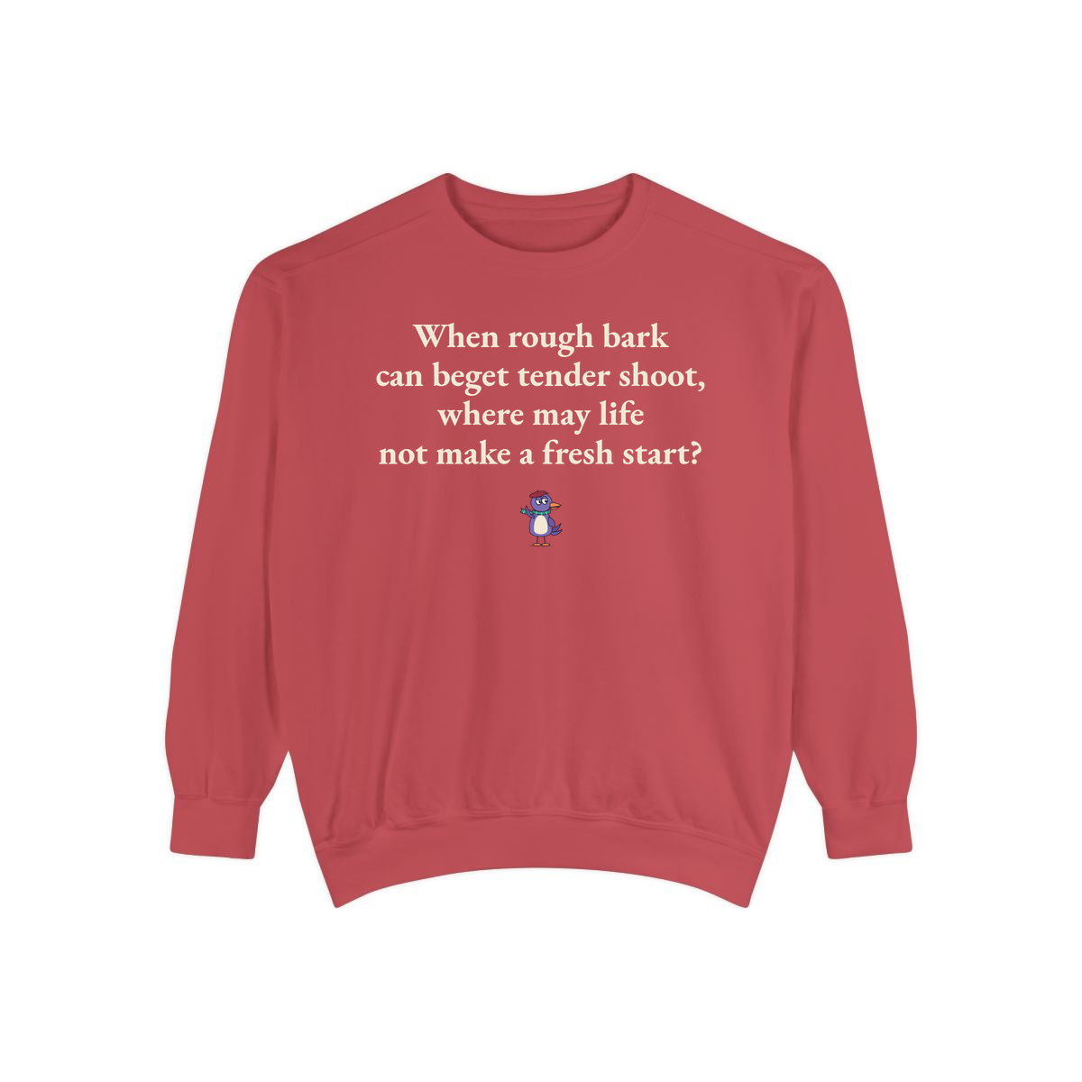 Comfort Colors sweatshirt, Crimson