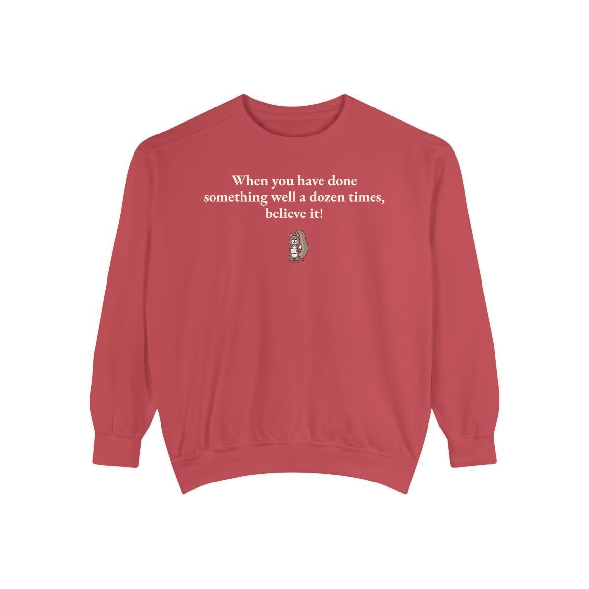 Comfort Colors sweatshirt, Crimson