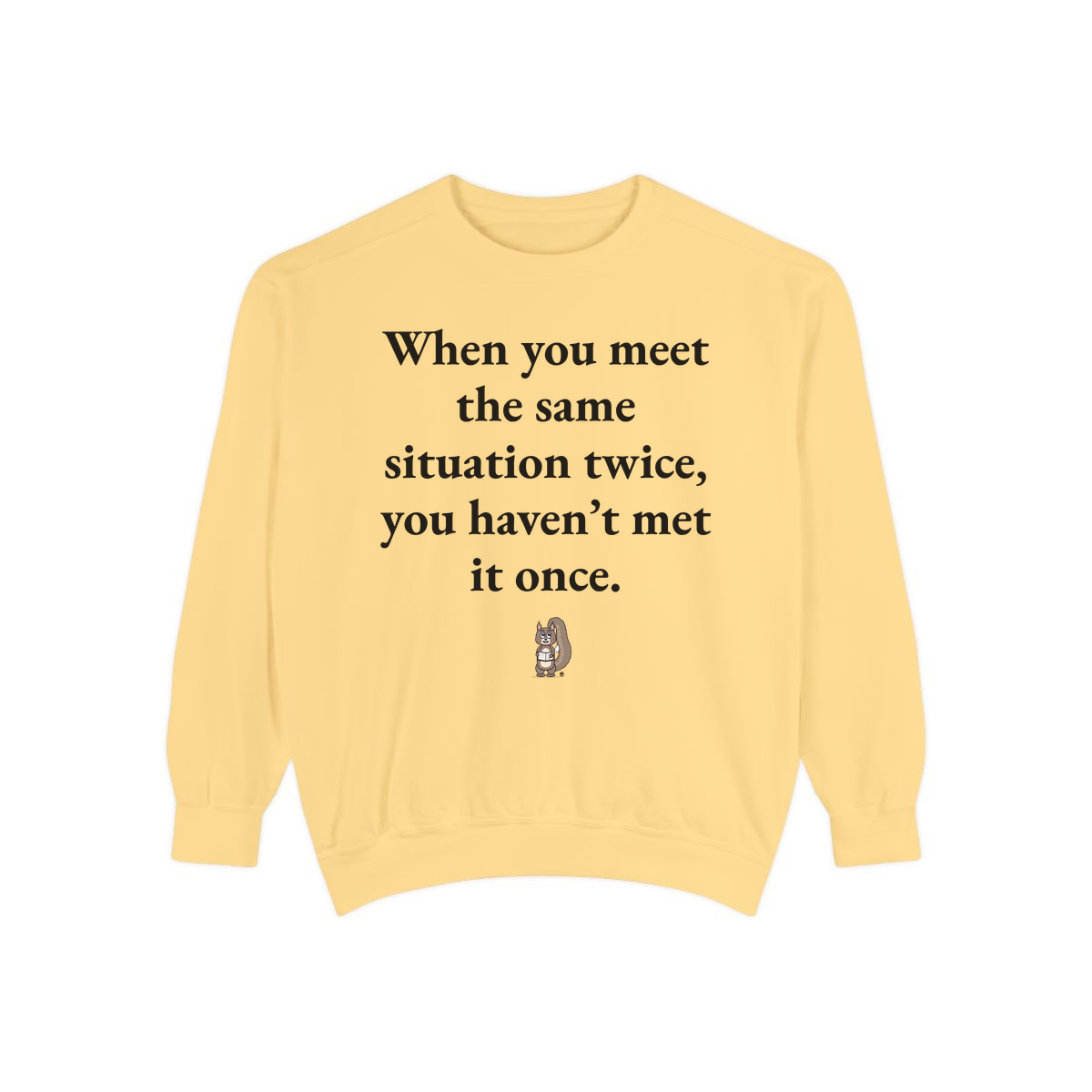 Comfort Colors sweatshirt, Butter