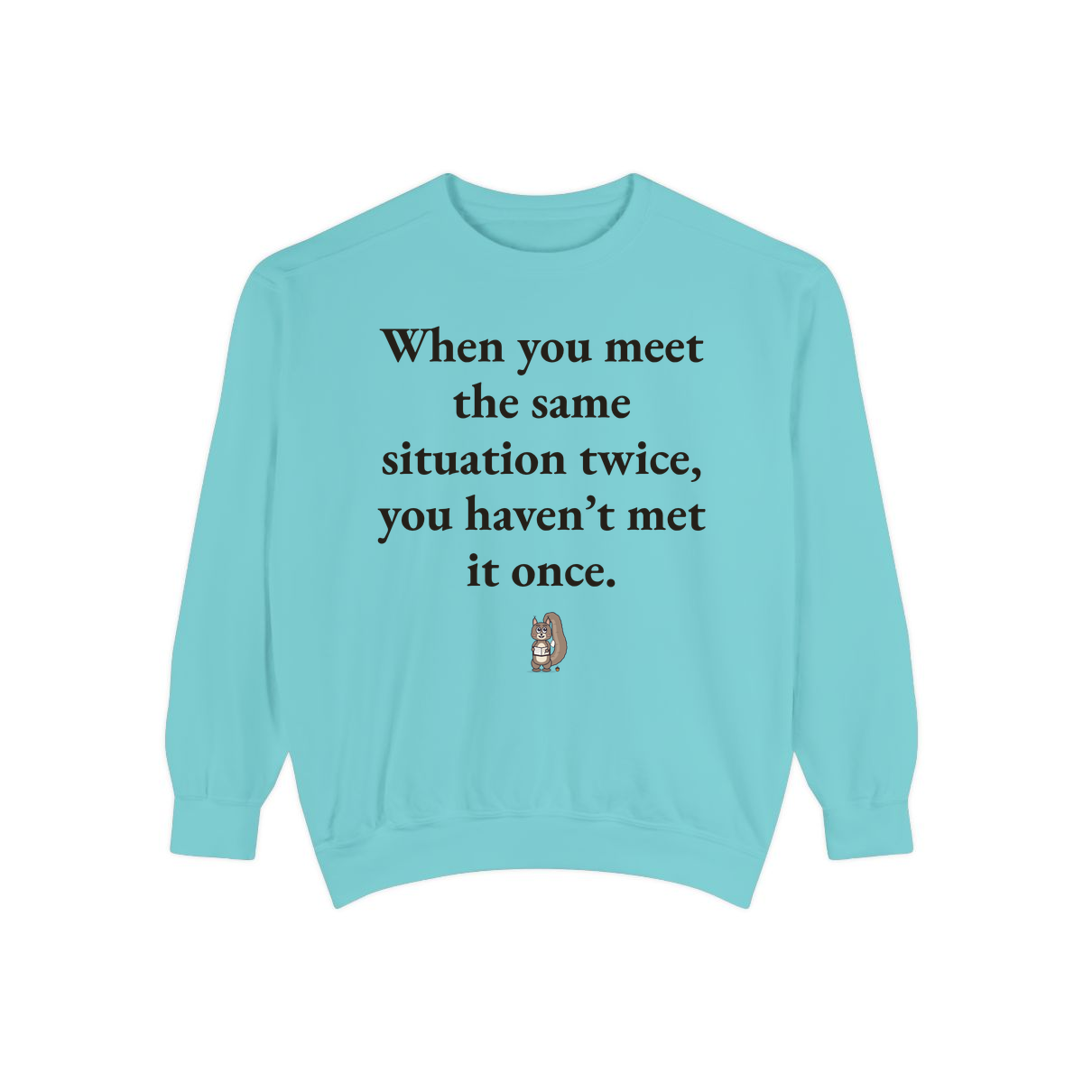 Comfort Colors sweatshirt, Chalky Mint