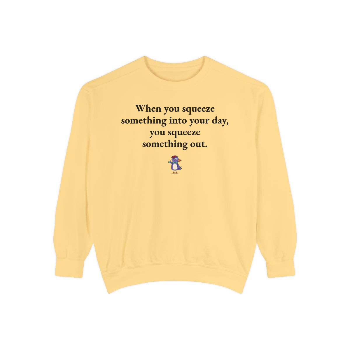 Comfort Colors sweatshirt, Butter
