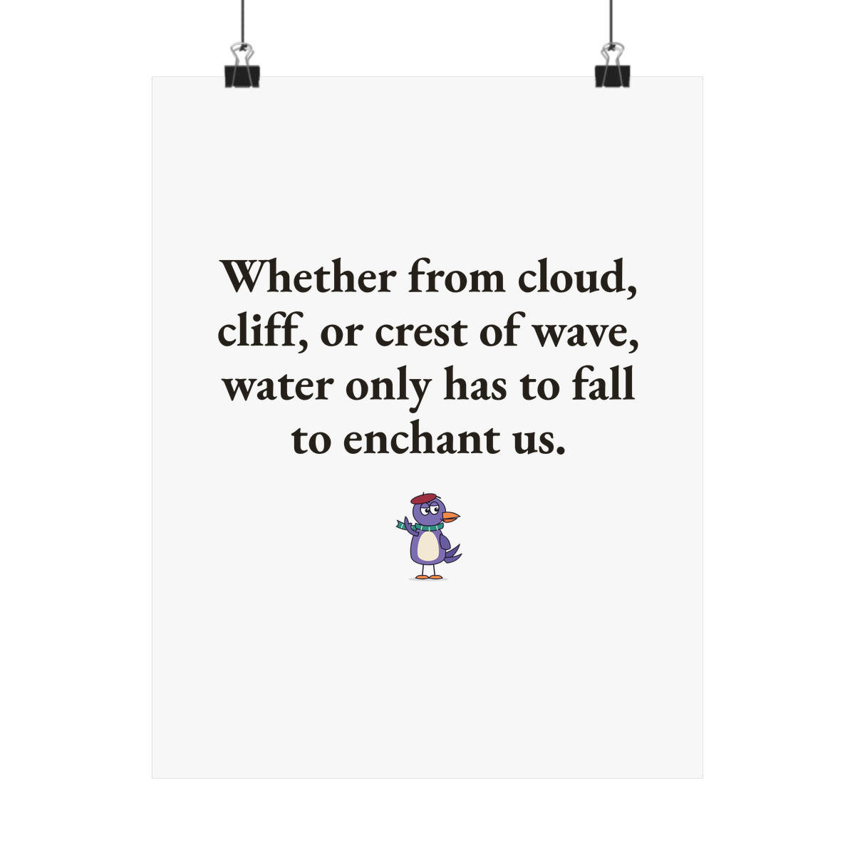 Matte poster
