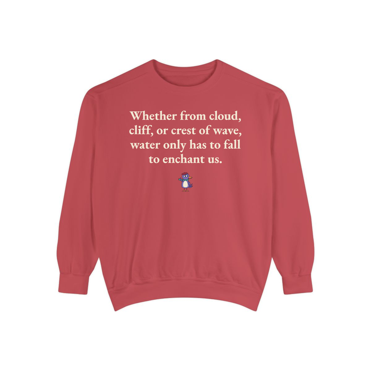 Comfort Colors sweatshirt, Crimson