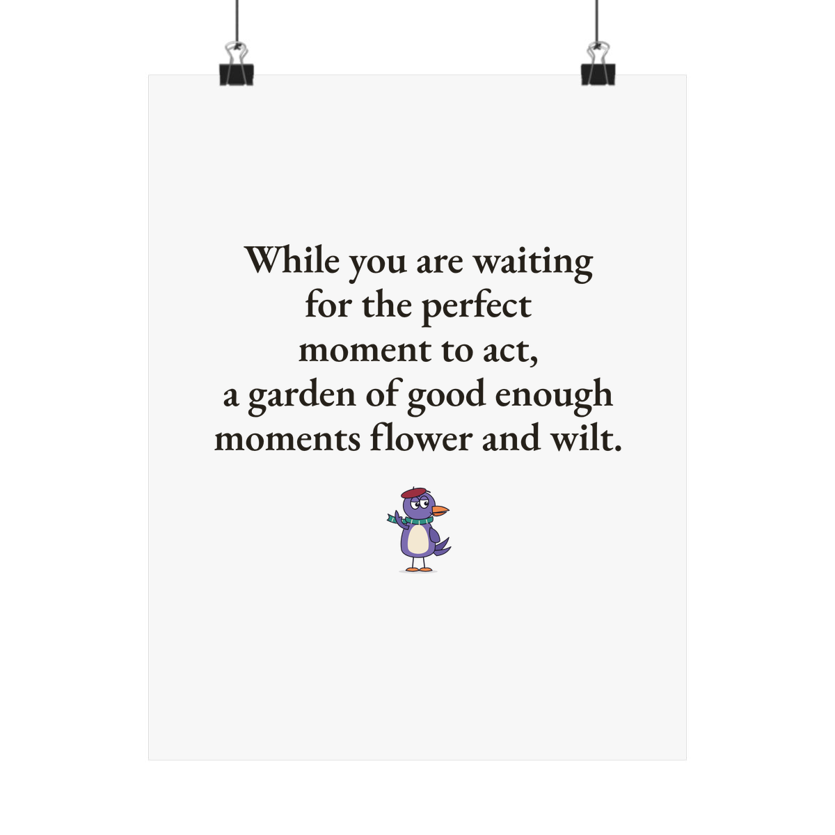 Matte poster
