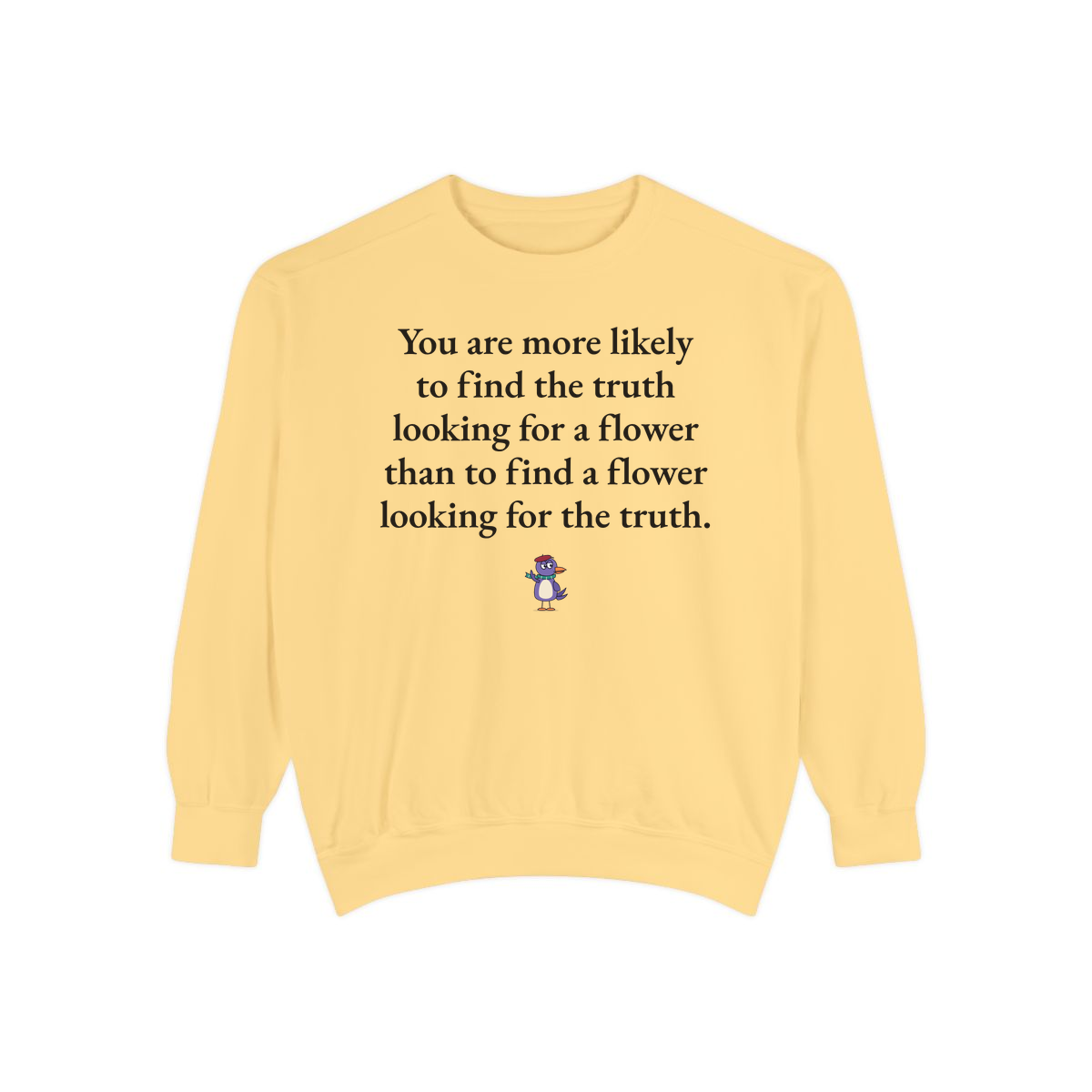 Comfort Colors sweatshirt, Butter