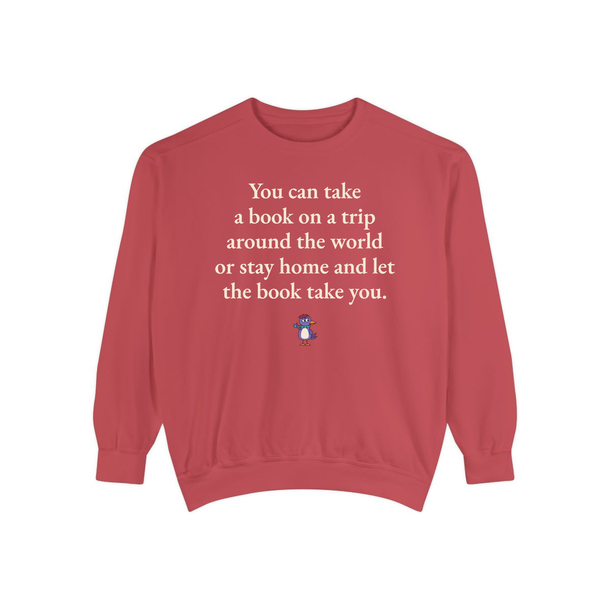 Comfort Colors sweatshirt, Crimson