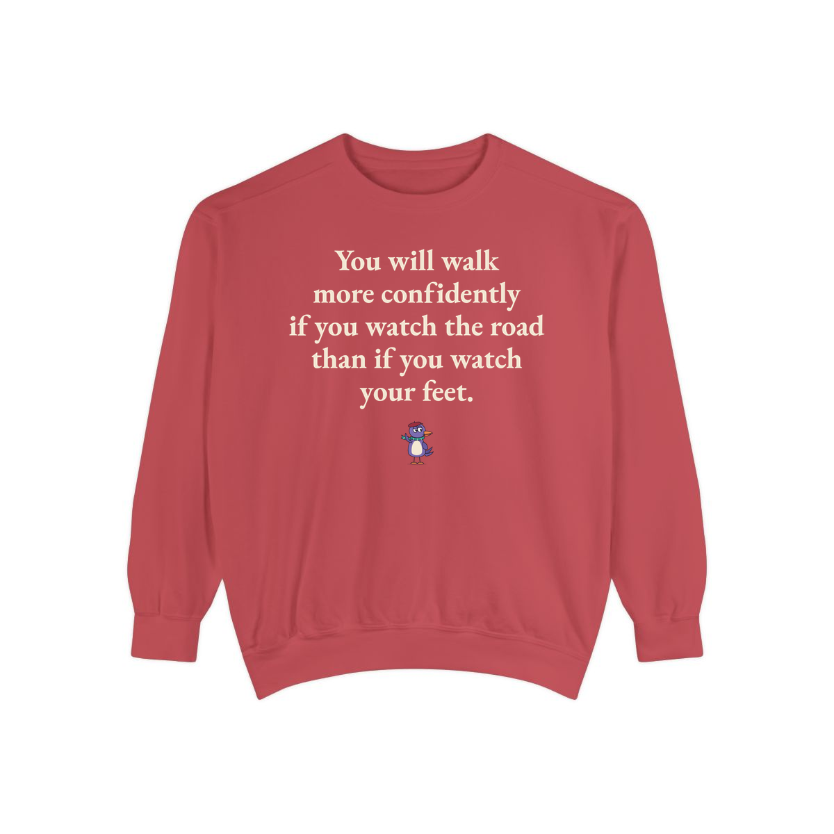 Comfort Colors sweatshirt, Crimson